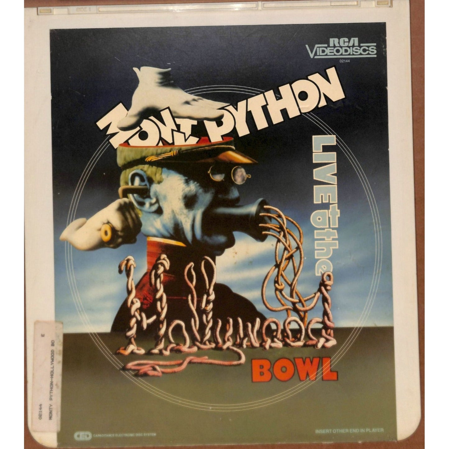 Monty Pythons Live at The Hollywood Bowl / CED RCA SelectaVision TESTED WORKING