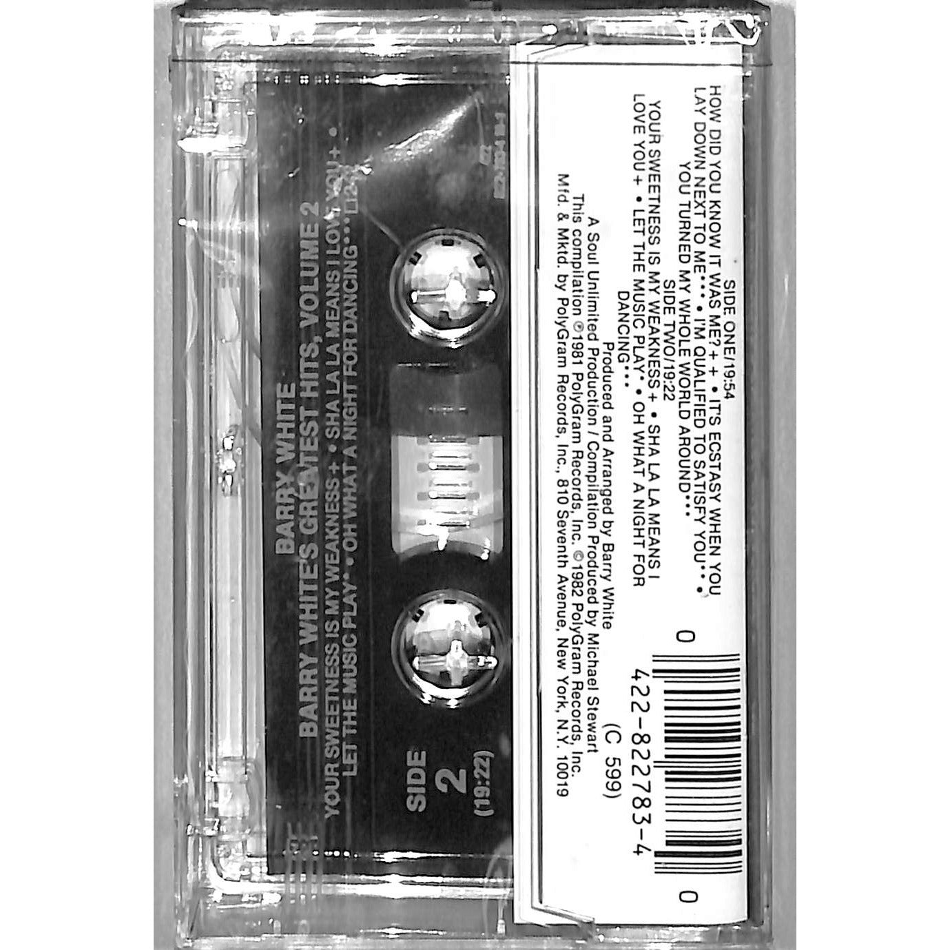 Barry White - Barry White's Greatest Hits Vol. 2 BRAND NEW SEALED Cassette