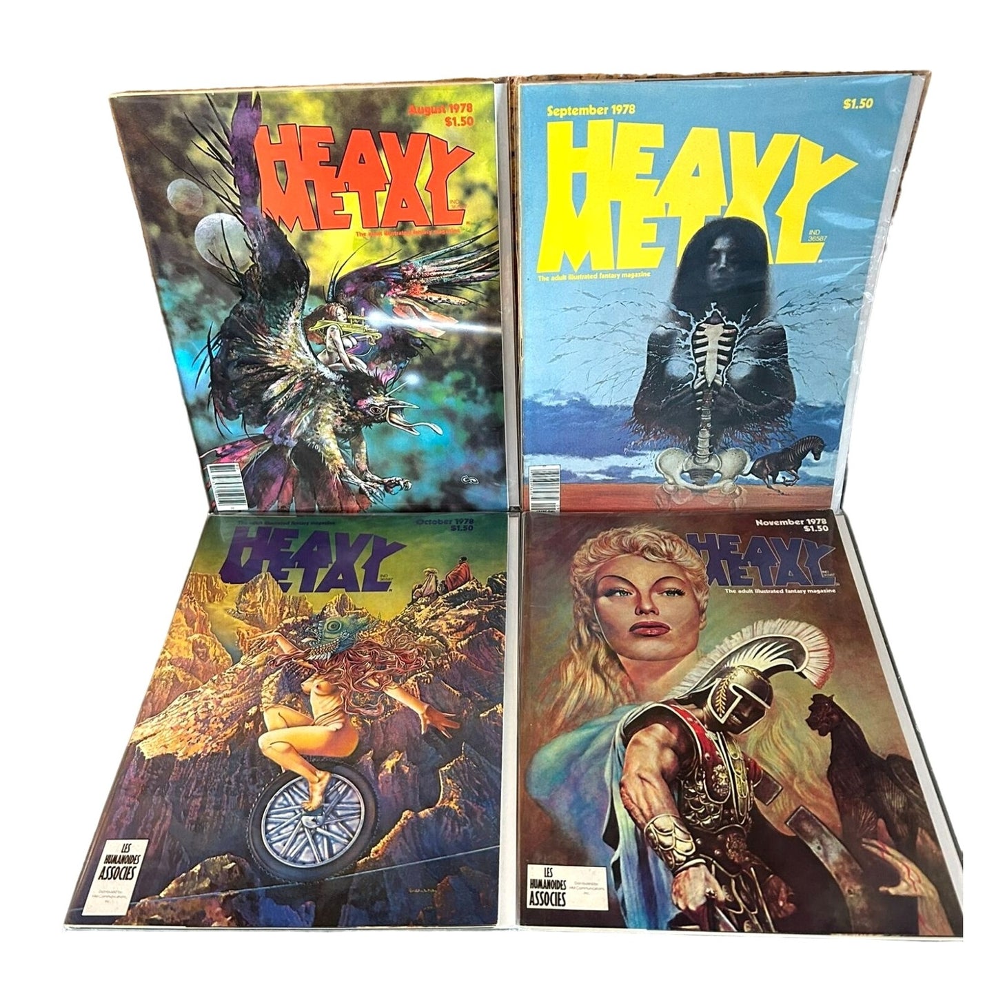 Heavy Metal Magazine - Full Run Apr. 1977 - July 1981 #1-52 Ex. Cond. Boarded