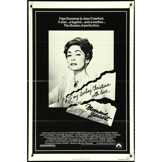 Mommie Dearest (1981) Orig Movie Poster 27x41 Faye Dunaway Joan Crawford EM2A8