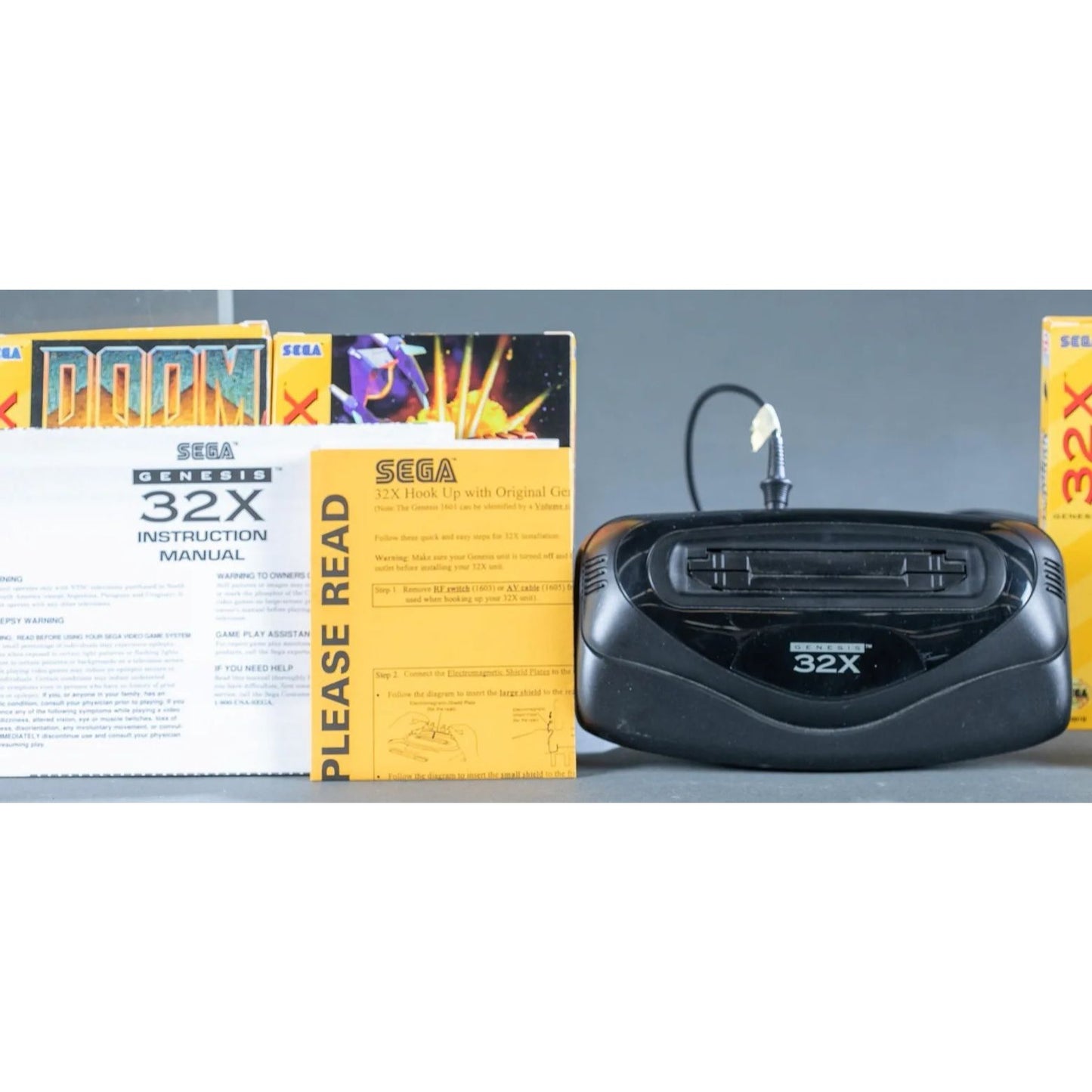 Sega Genesis 32X unit & 11 games