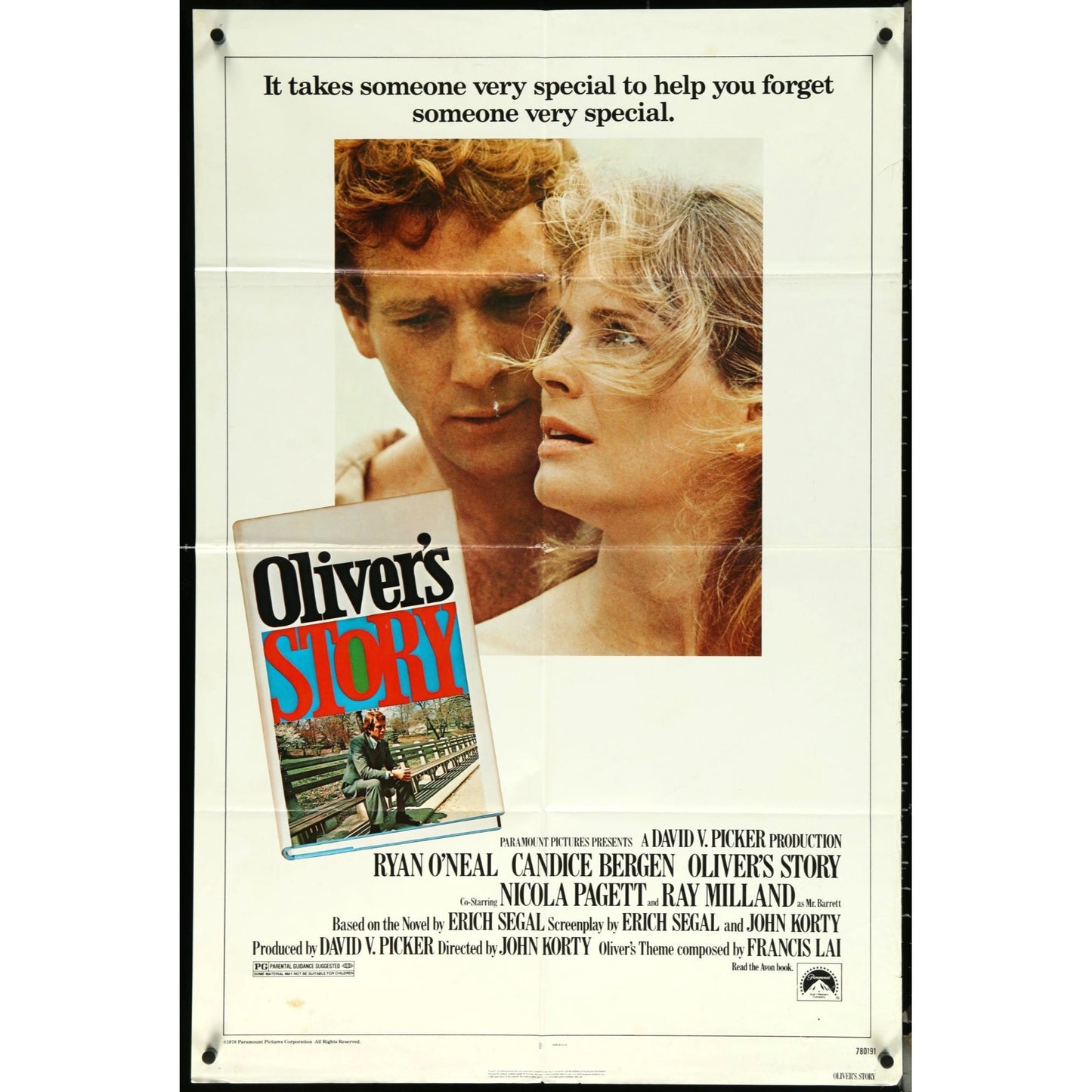 Oliver's Story (1978) Original Movie Poster Folded 27x41 Ryan O'Neal EM4-121