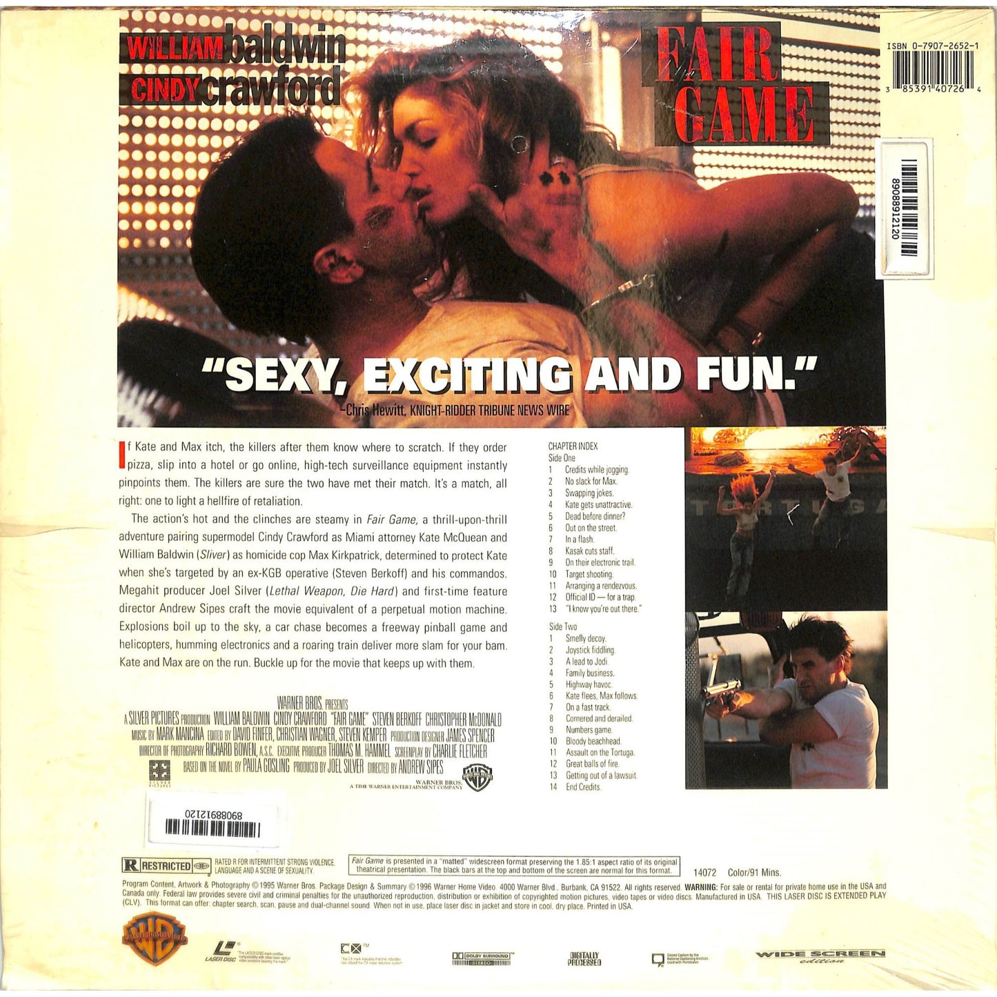 Fair Game (1995) Laserdisc Video