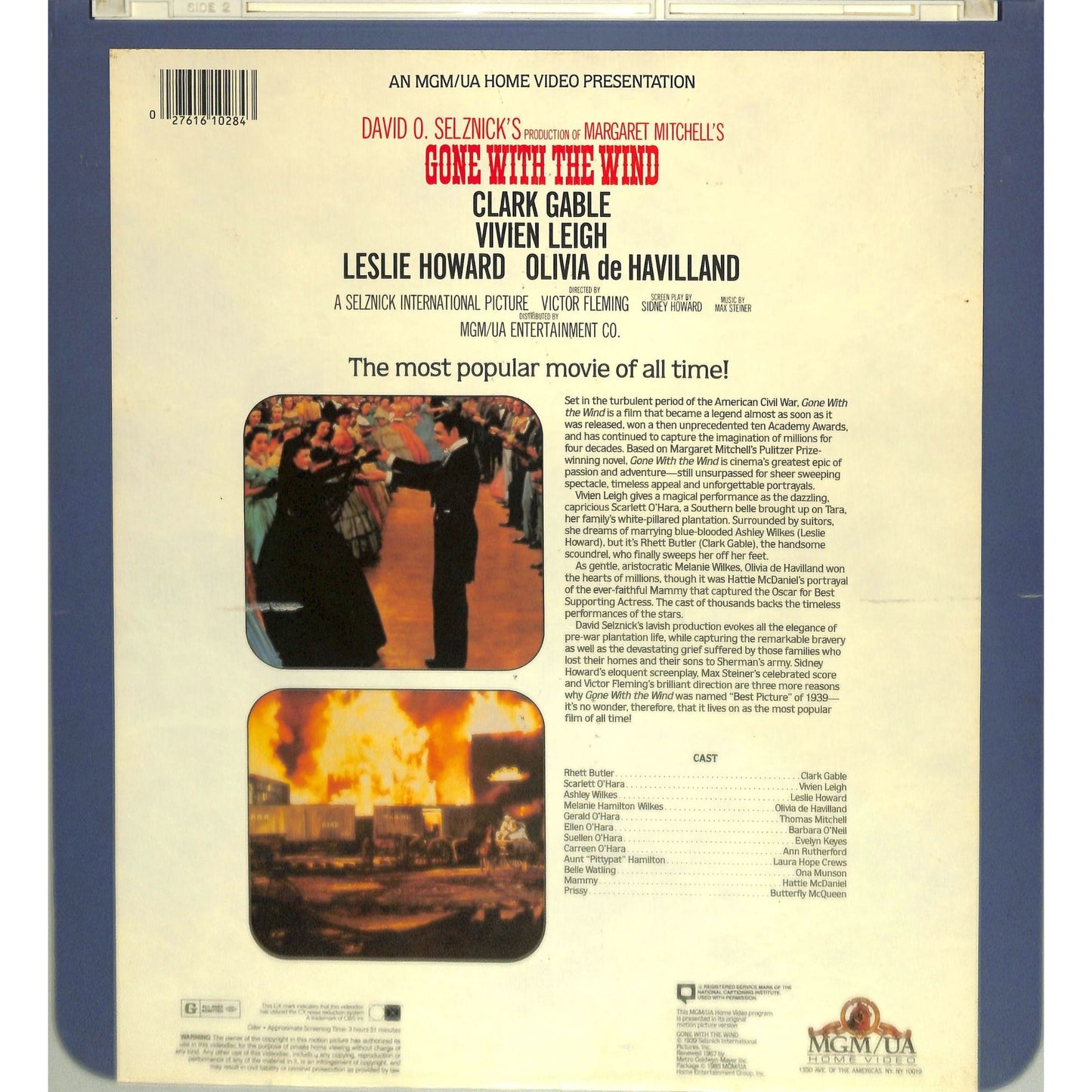 Gone With the Wind (1939) Vintage Double CED Videodisc