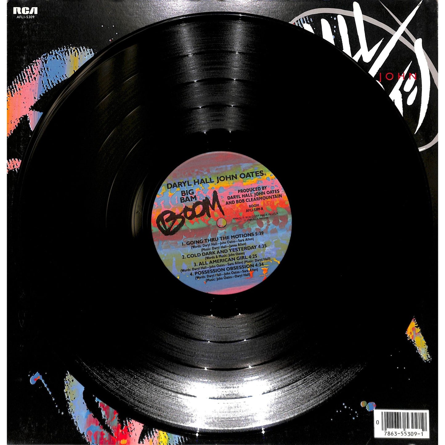 Daryl Hall & John Oates - Big Bam Boom Vinyl Record AFL1-5309