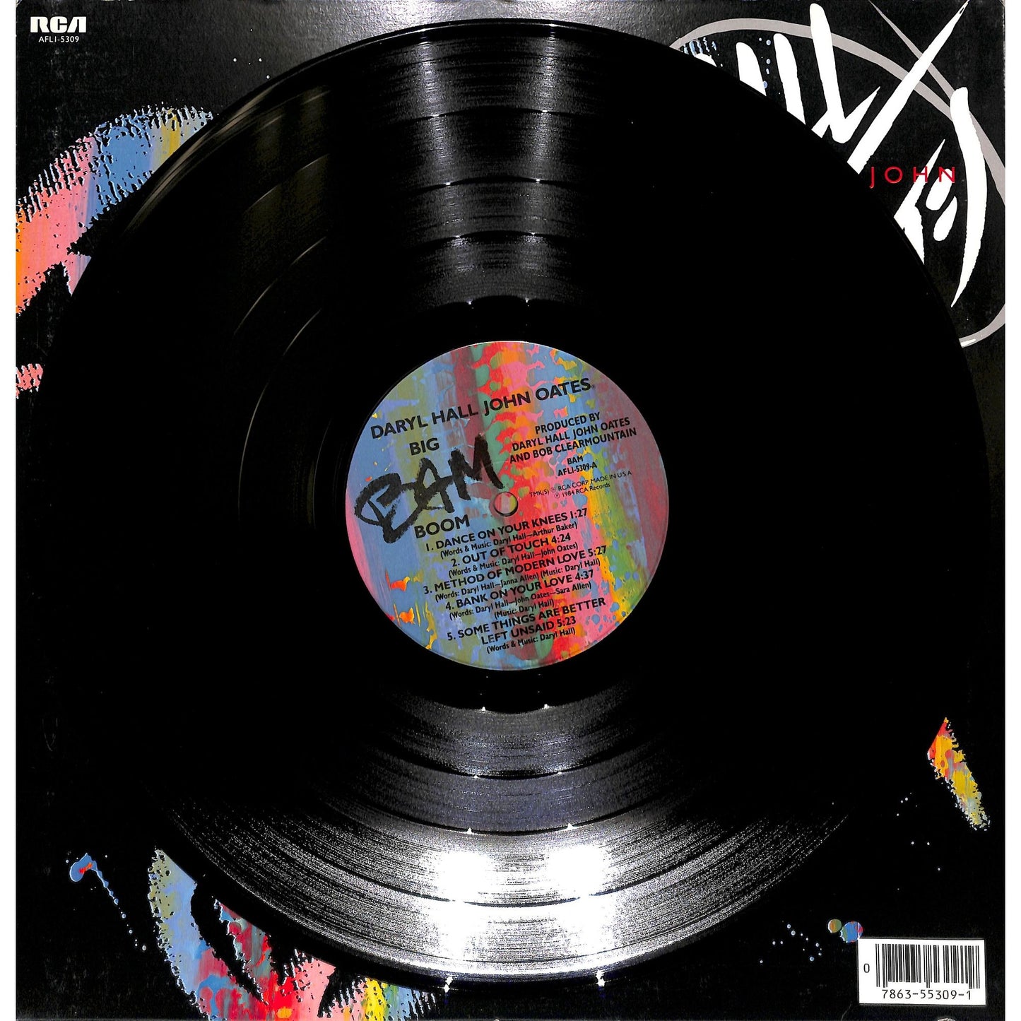 Daryl Hall & John Oates - Big Bam Boom Vinyl Record AFL1-5309