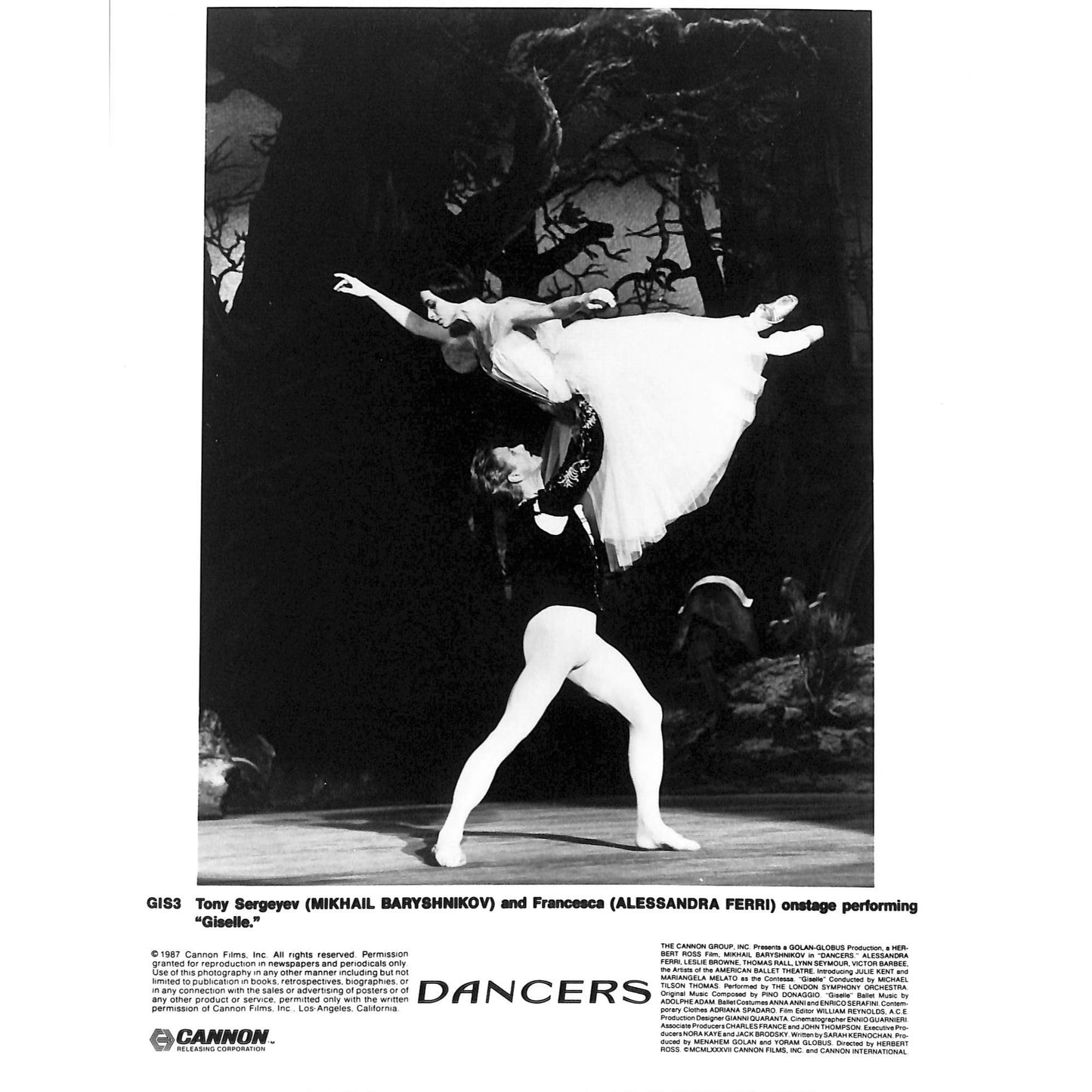 Dancers (1987) Movie Still Full Set 8x10