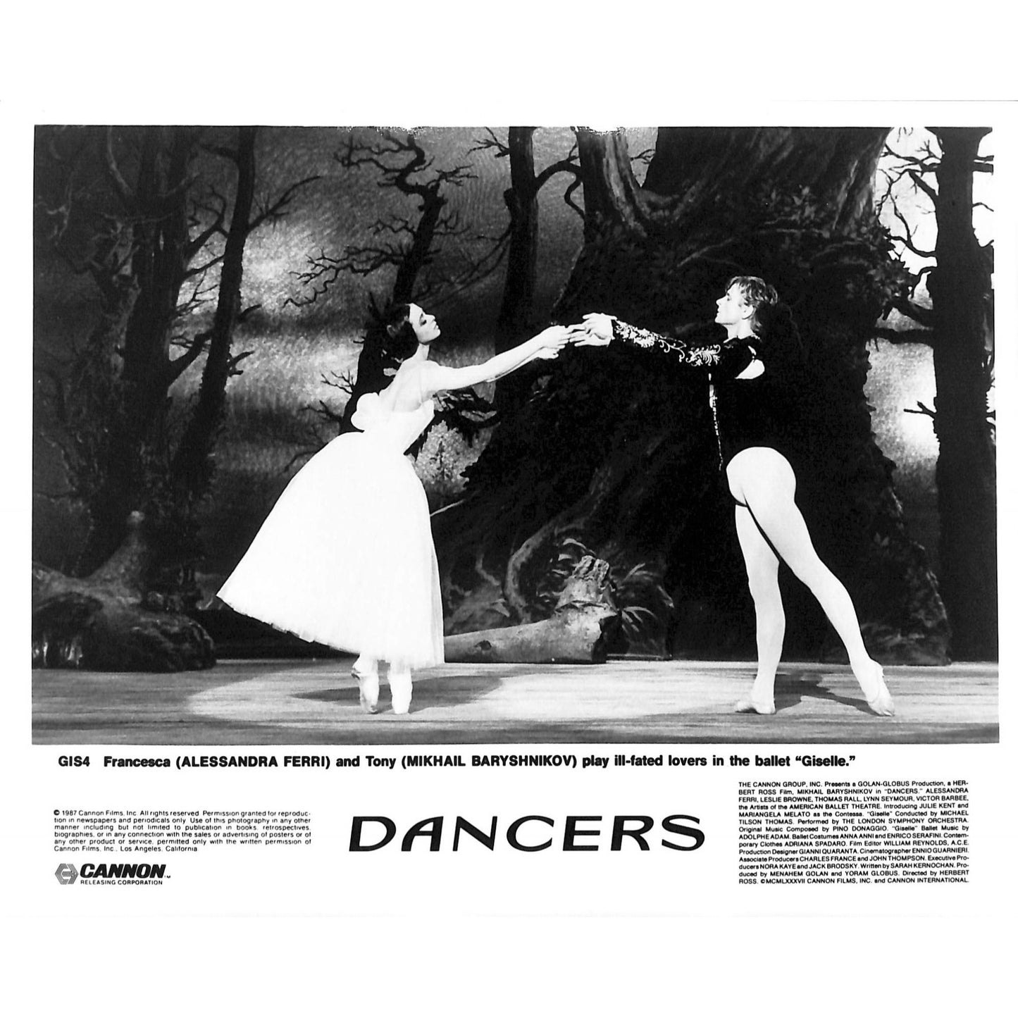 Dancers (1987) Movie Still Full Set 8x10