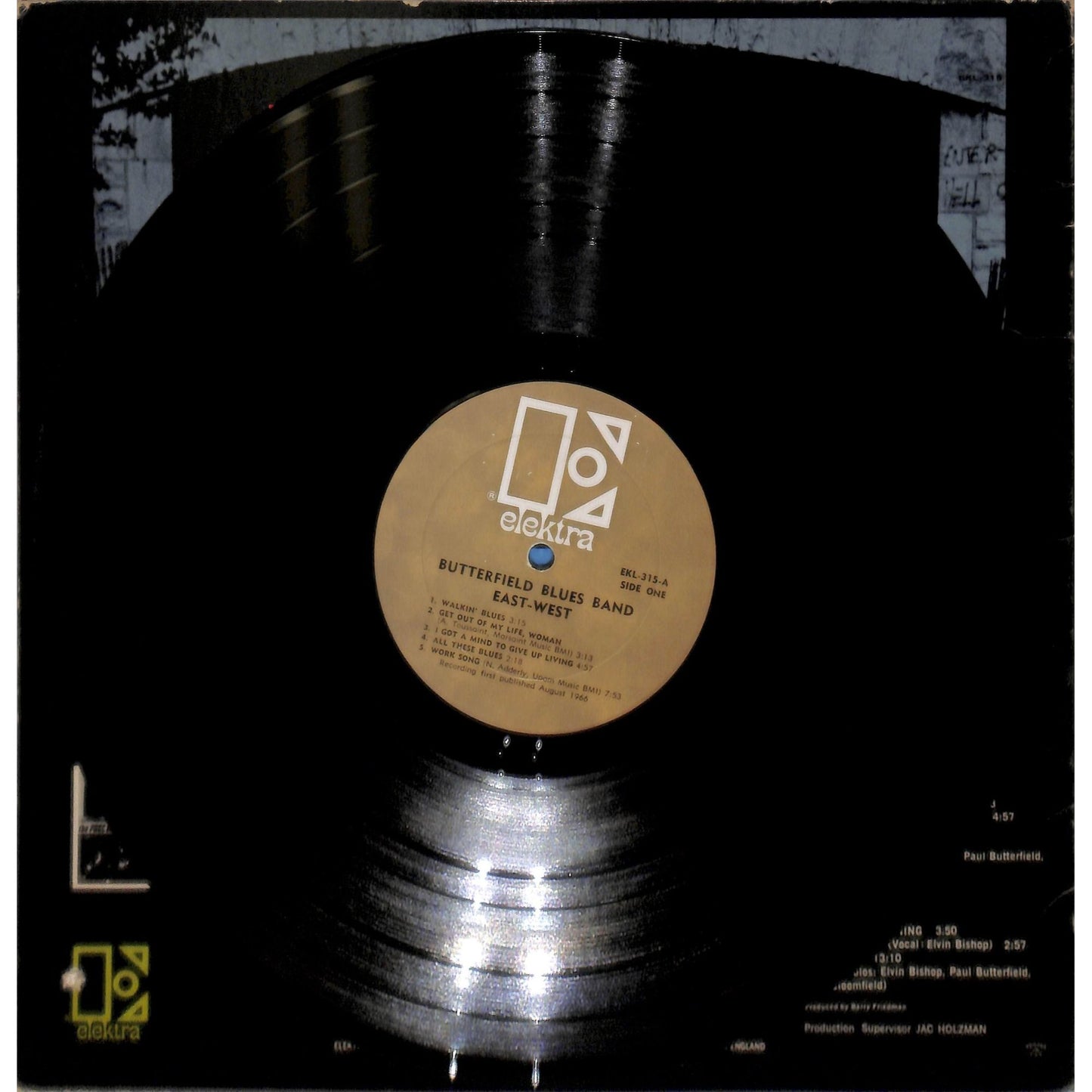 The Butterrfield Blues Band - East West Mono Vinyl Record EKL - 315