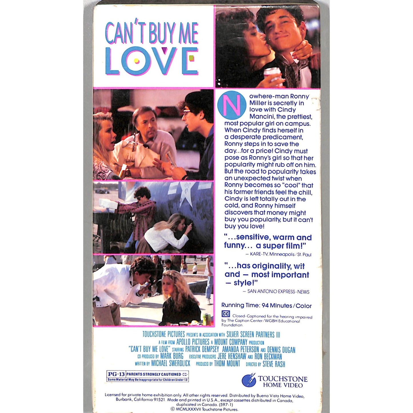 Can't Buy Me Love (1987) BRAND NEW SEALED VHS