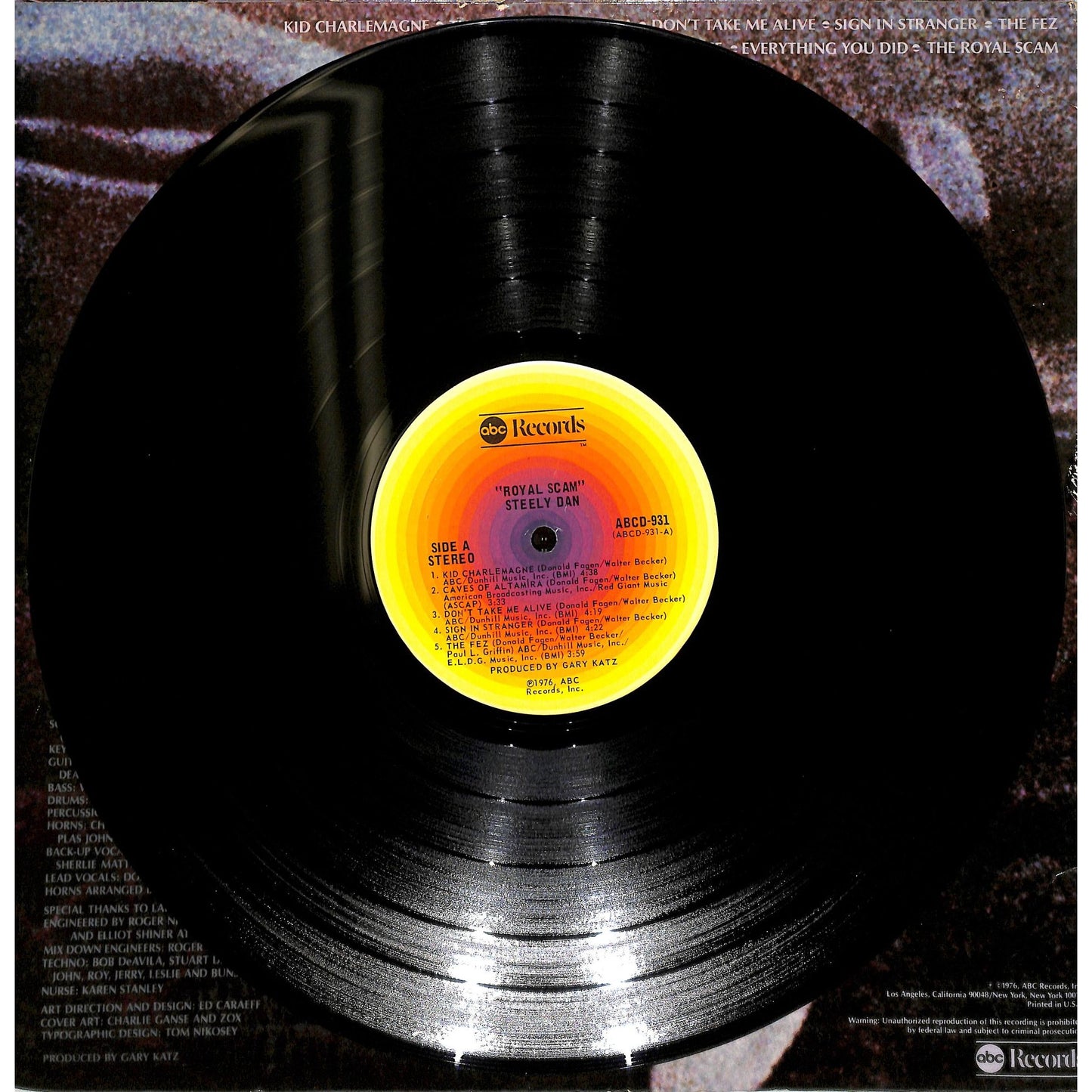 Steely Dan - The Royal Scam Vinyl Record ABCD-931