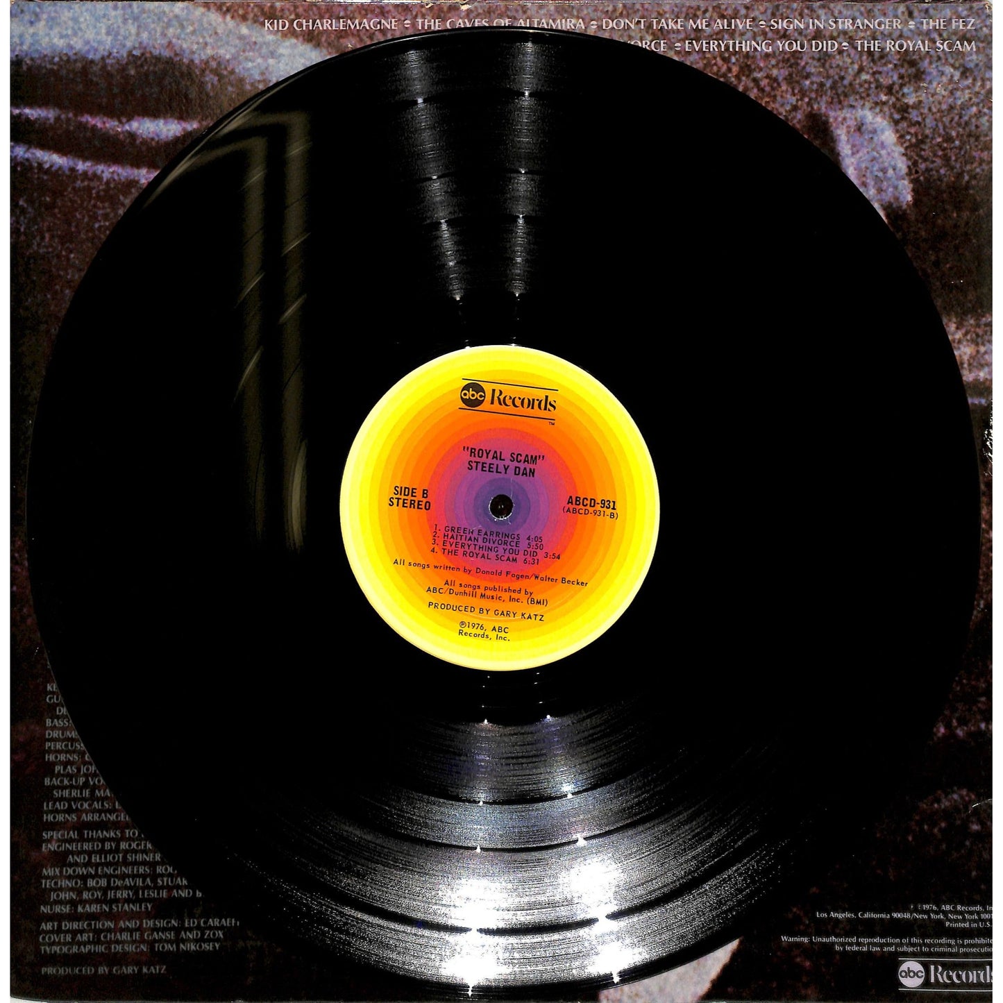 Steely Dan - The Royal Scam Vinyl Record ABCD-931