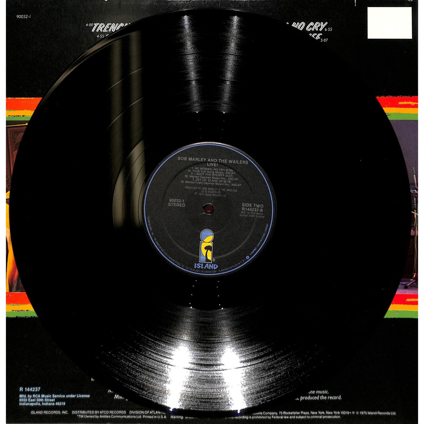 Bob Marley & The Wailers - Live! Vinyl Record 7 90032-1