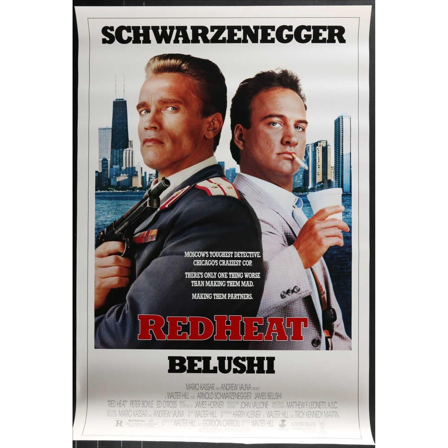 Red Heat (1988) Original Single-sided Movie Poster Rolled 27x40