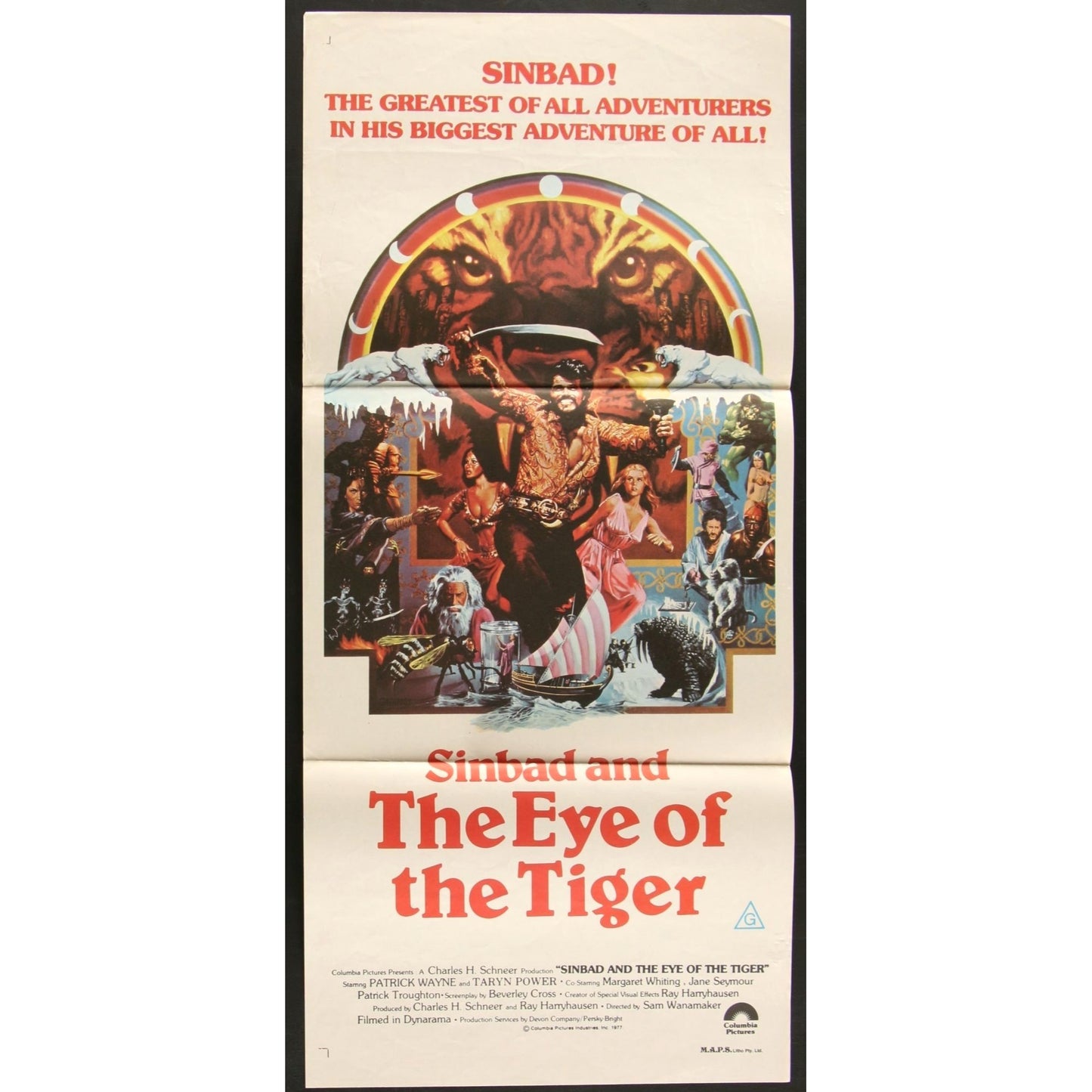 Sinbad and the Eye of the Tiger(1977) Original Australian Day Bill Movie Poster