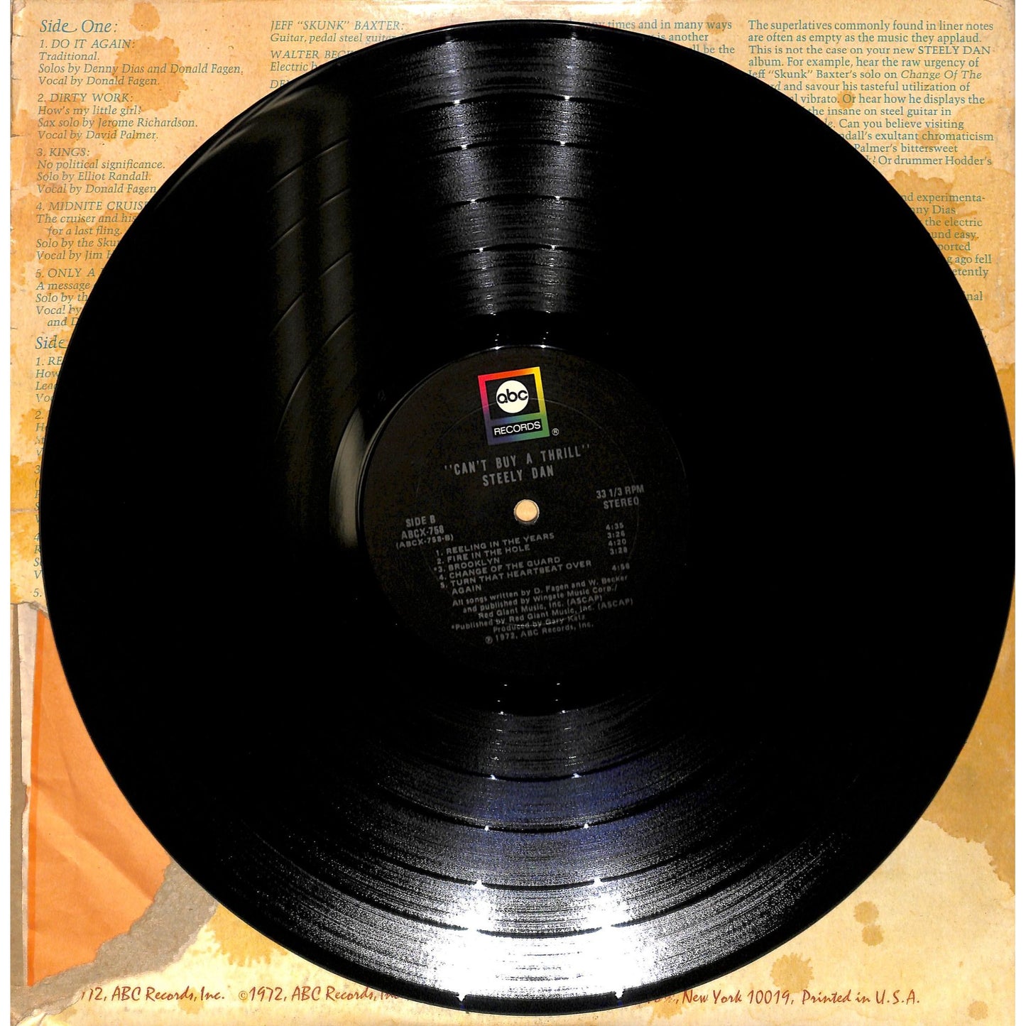 Steely Dan - Can't Buy a Thrill Vinyl Record ABCX-758