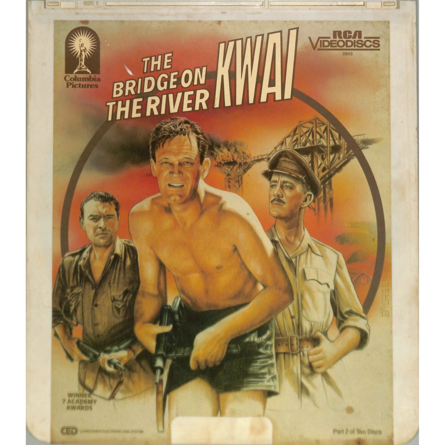 The Bridge on the River Kwai (1957) Vintage CED Videodisc TESTED WORKING