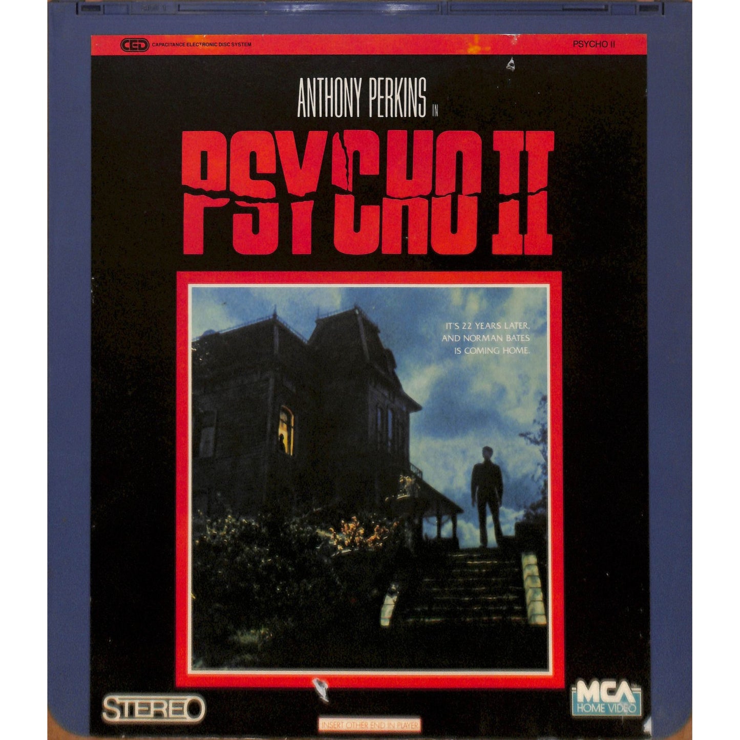 Psycho ll 2 (1983) Vintage CED RCA SelectaVision VideoDisc TESTED WORKING
