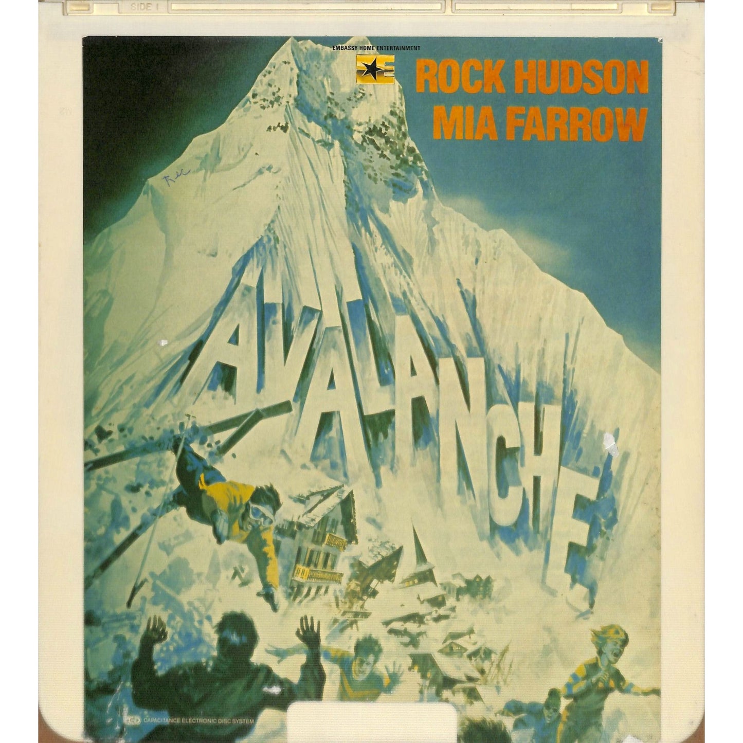 Avalanche (1978) Vintage CED Videodisc TESTED WORKING