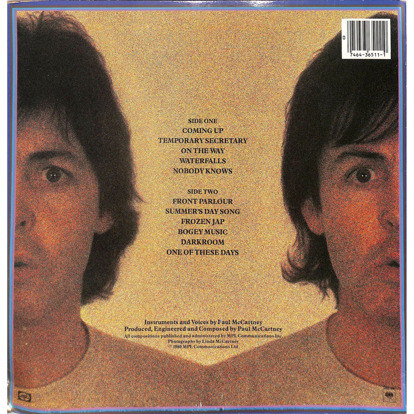 Paul McCartney - McCartney II Vinyl Record FC 36511