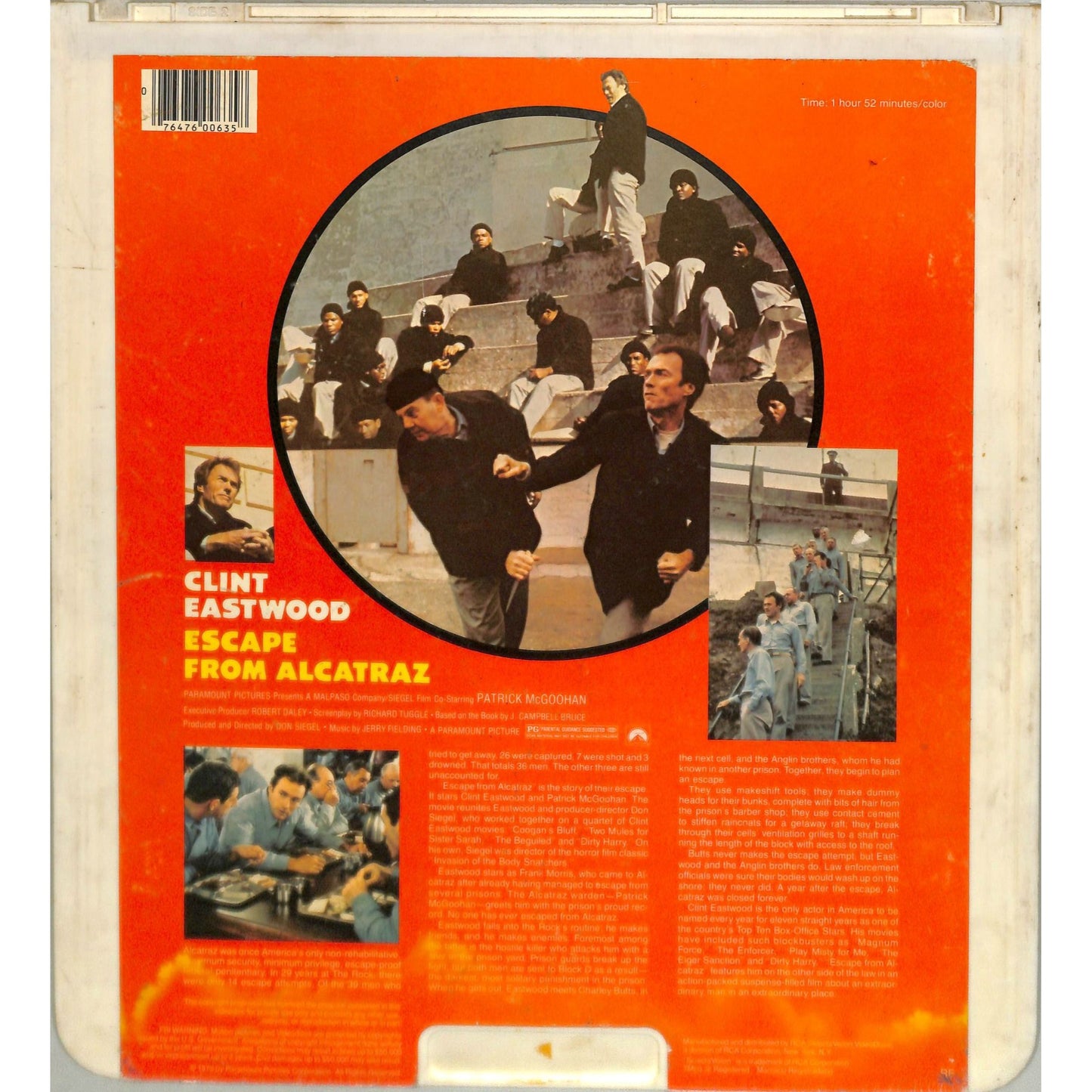Escape from Alcatraz (1979) Vintage CED Videodisc