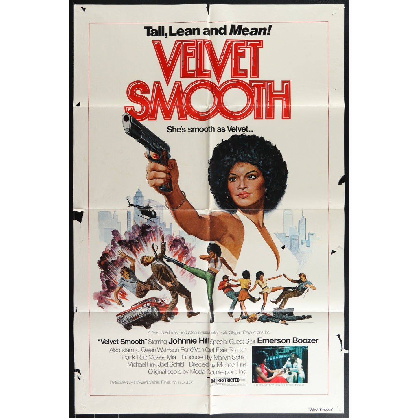 Velvet Smooth (1976) Original Movie Poster Folded 27x41