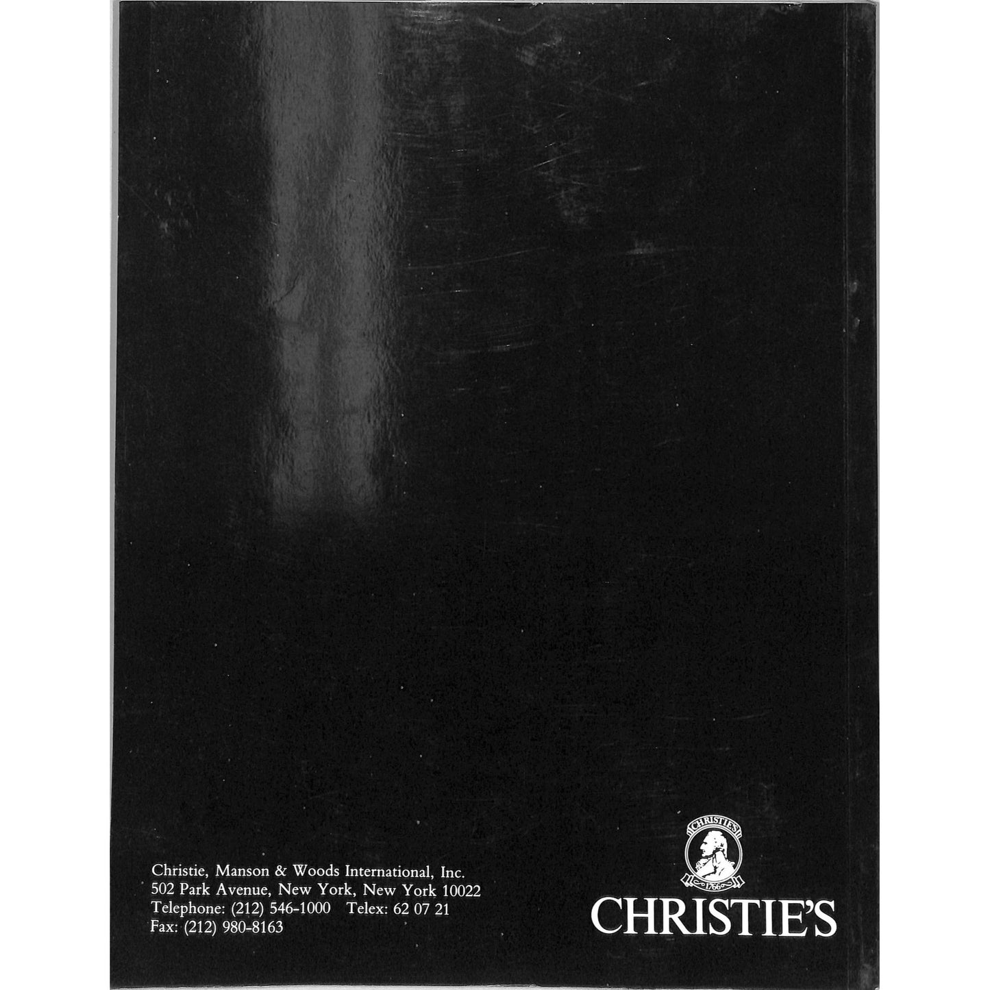 Christie's Contemporary Art Part 2 Auction Catalog May 2, 1991