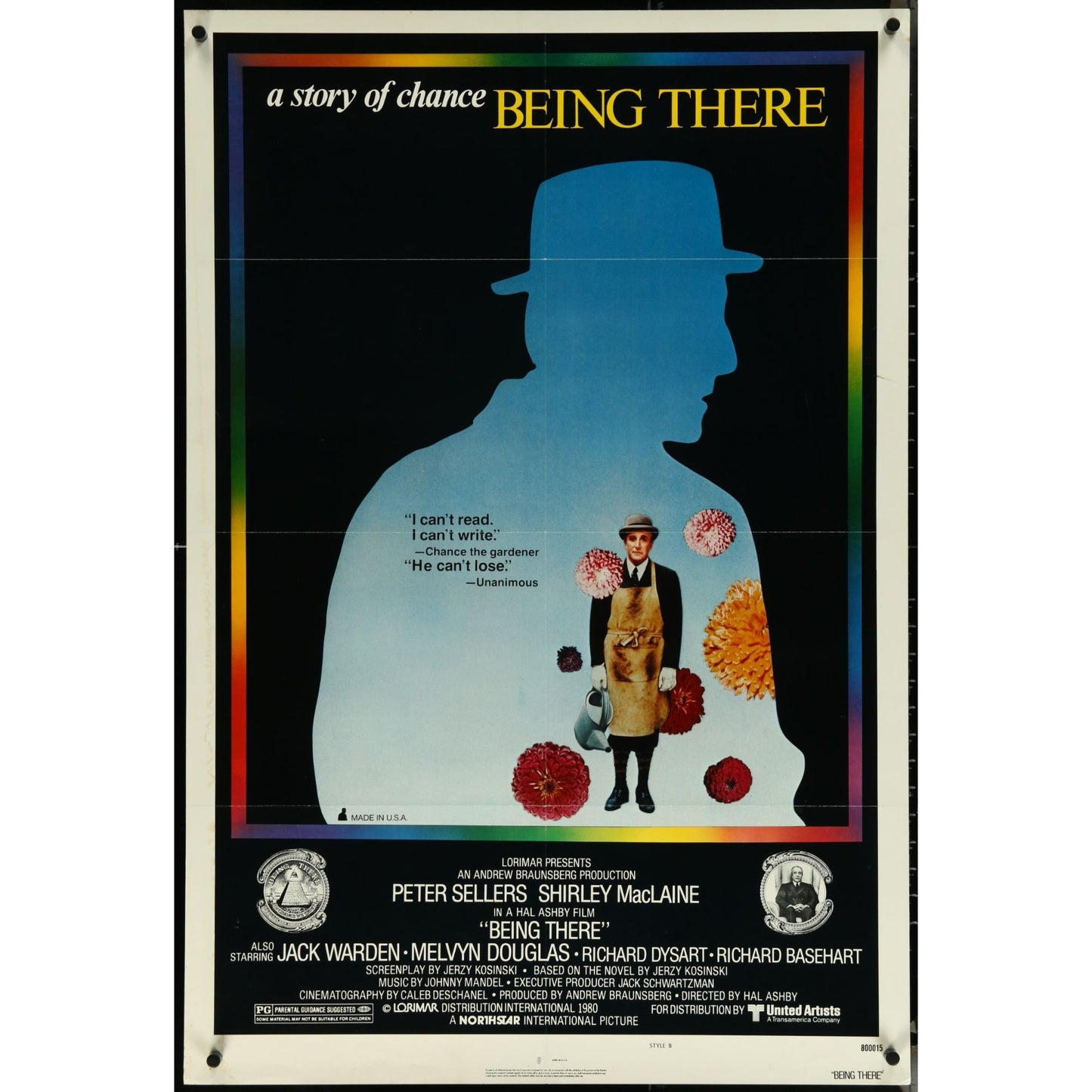 Being There (1979) Original Movie Poster Folded 27x41
