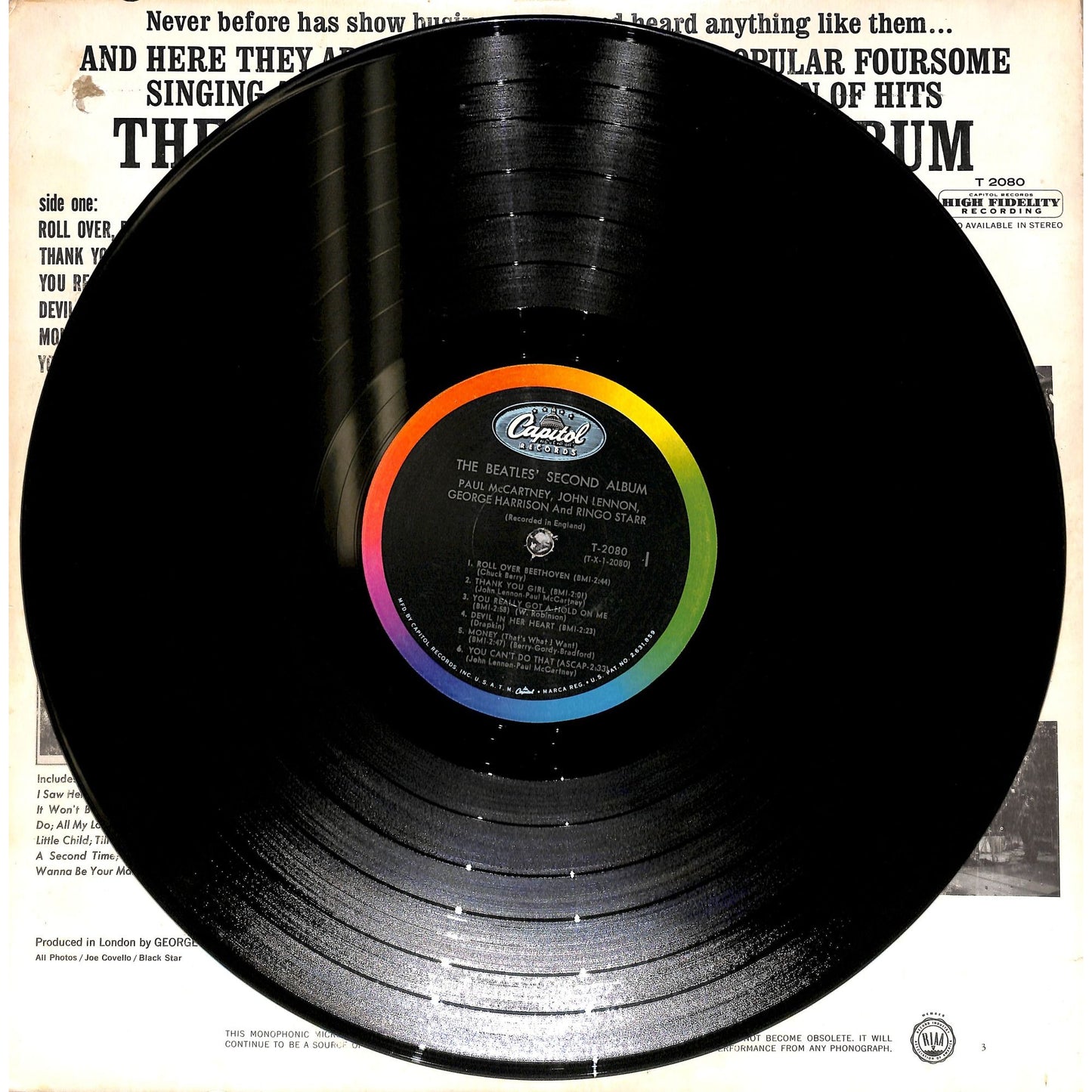 The Beatles - The Beatles' Second Album Vinyl Record ST 2080