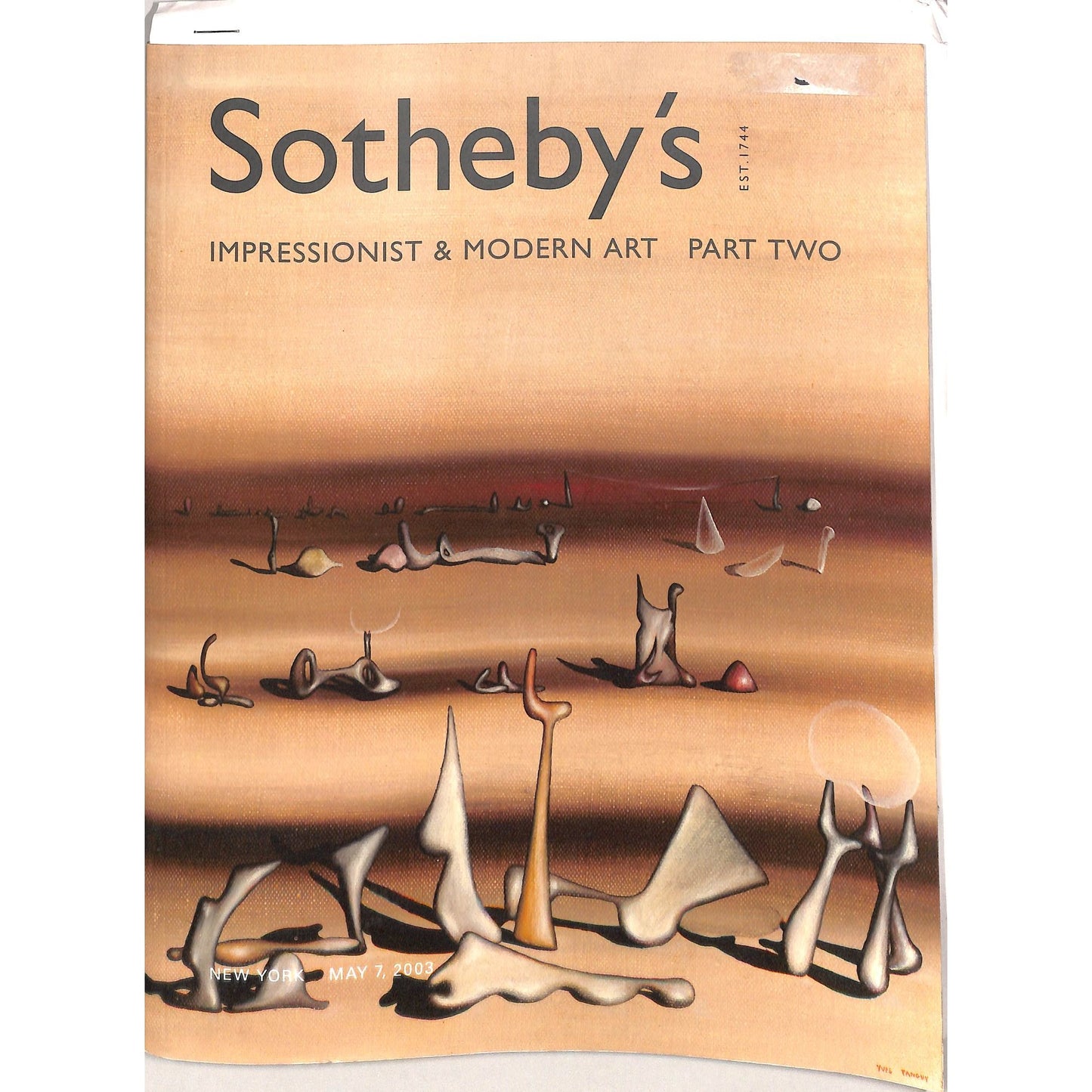 Sotheby's Impressionist and Modern Art Part 2 Auction Catalog May 7, 2003