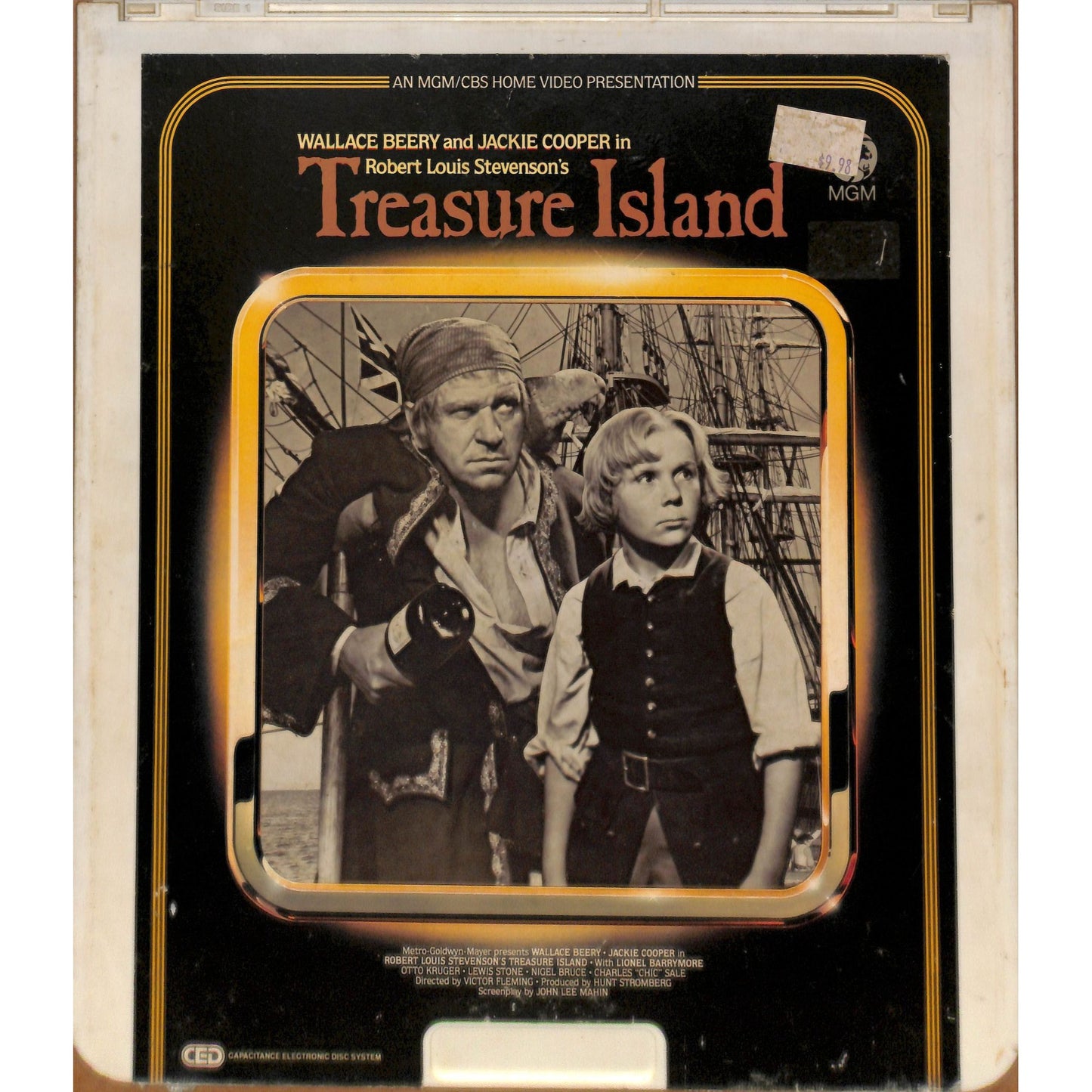 Treasure Island (1934) Vintage CED RCA SelectaVision Videodisc TESTED WORKING