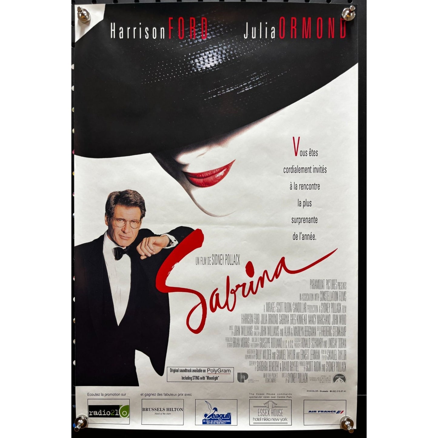 Sabrina (1995) French Mini Original Rolled Poster 13x20