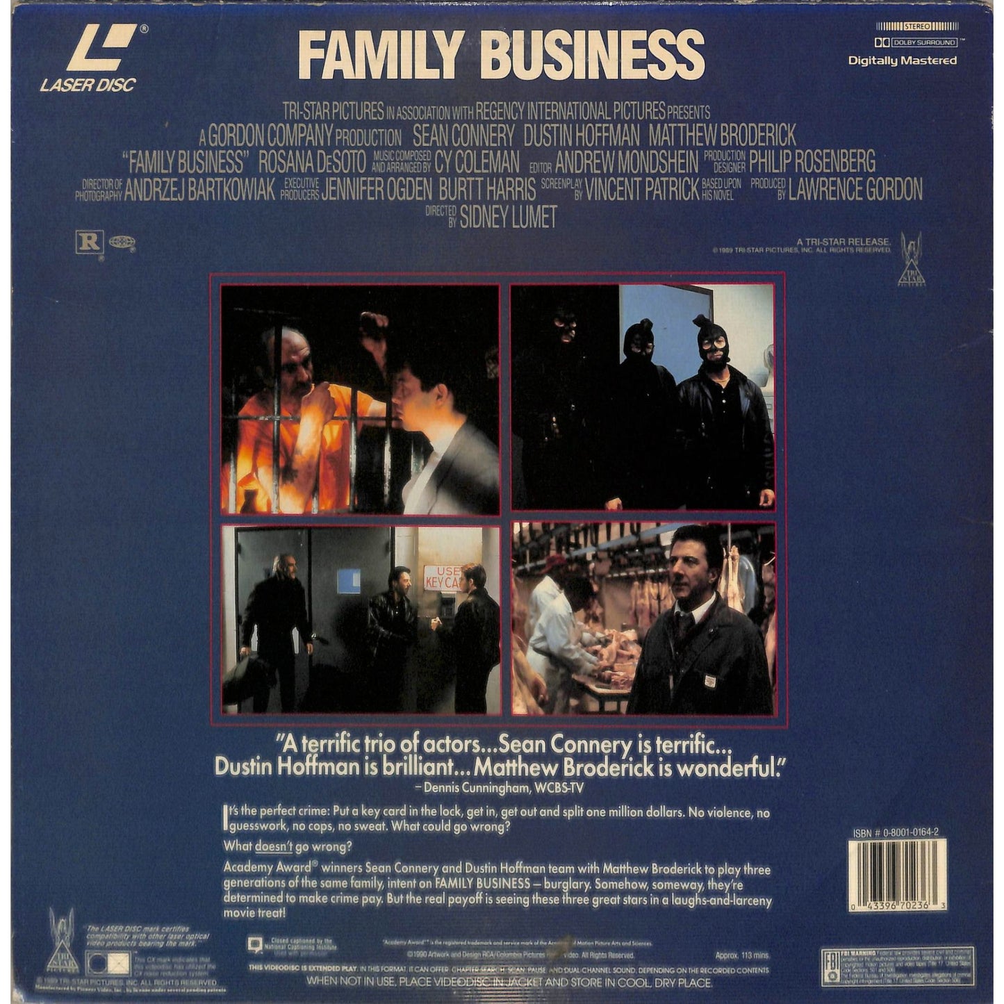 Family Business (1989) Laserdisc