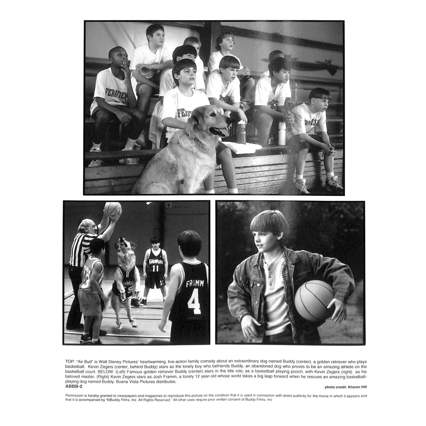 Air Bud (1997) Movie Still Full Set 8x10