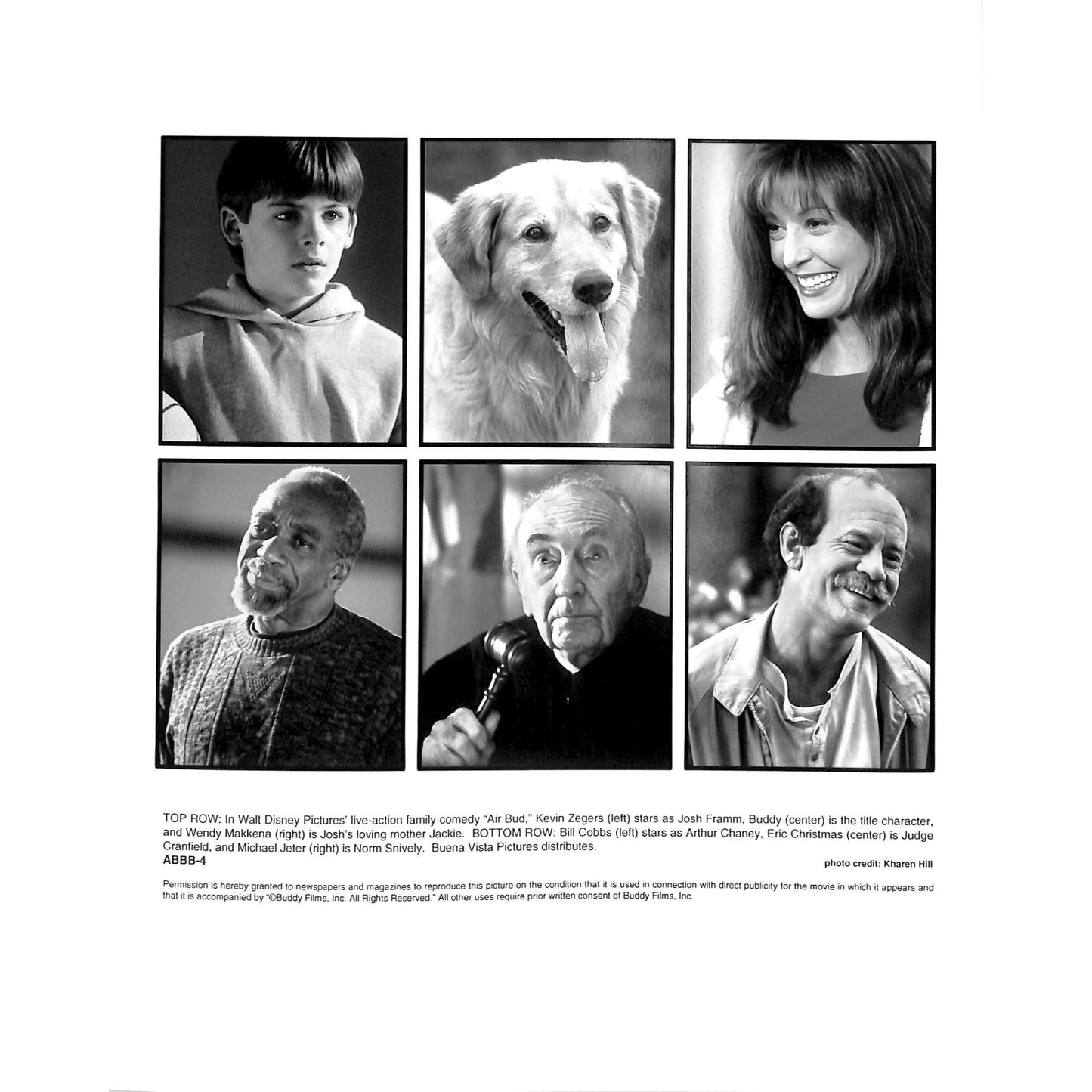 Air Bud (1997) Movie Still Full Set 8x10
