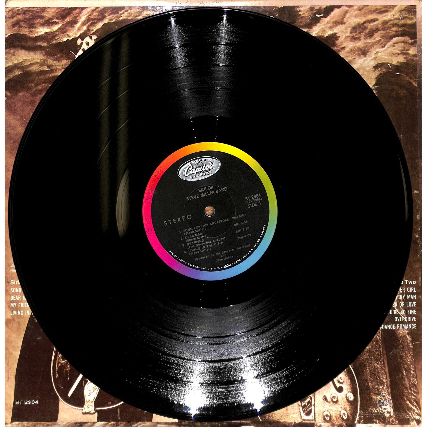 The Steve Miller Band - Sailor Vinyl Record ST 2984