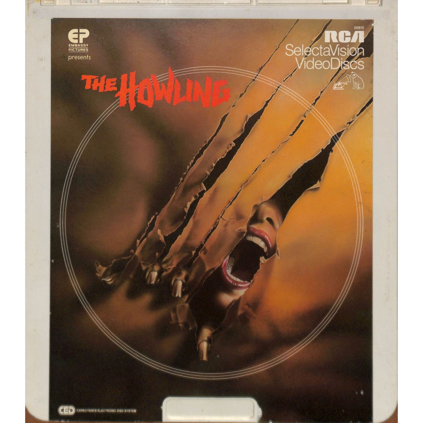The Howling (1981) Vintage CED Videodisc TESTED WORKING