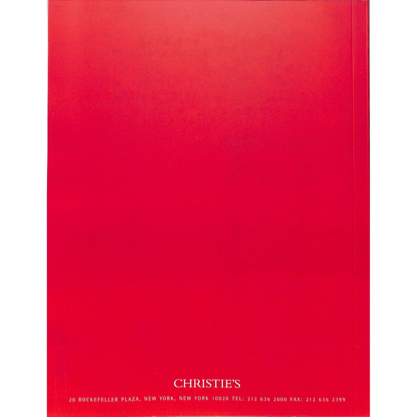 Christie's Impressionist and 20th Century Art Auction Catalog November 9, 1999