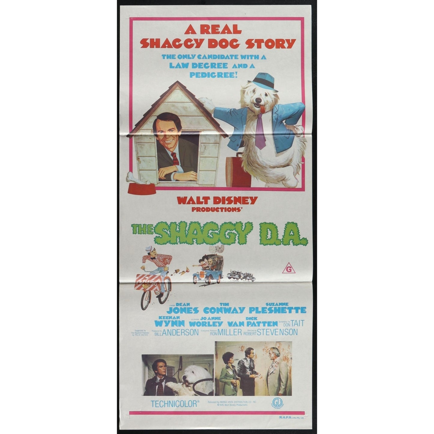 The Shaggy D.A. (1976) Original Australian Daybill Movie Poster