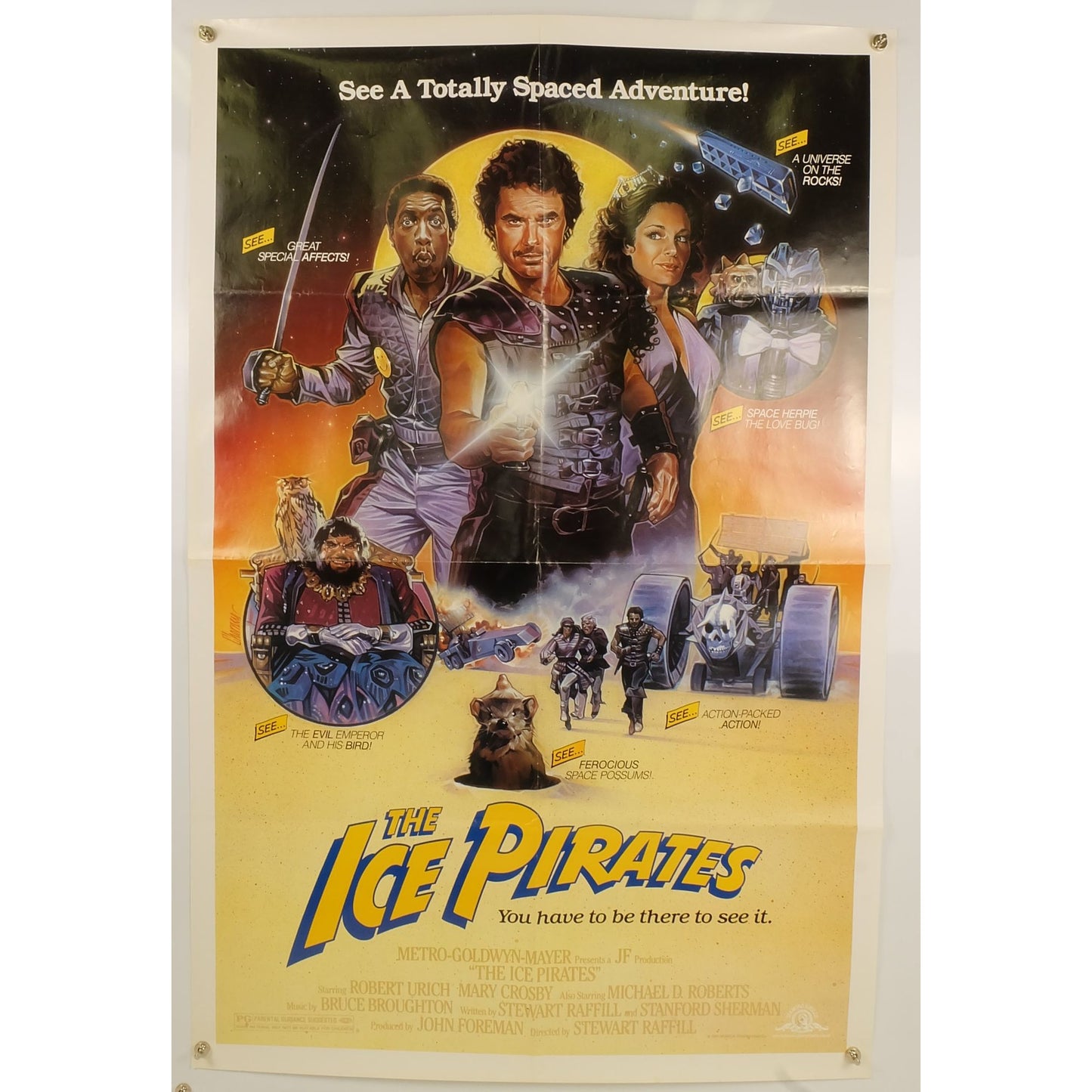 The Ice Pirates (1984) Original Movie Poster Folded 27x41