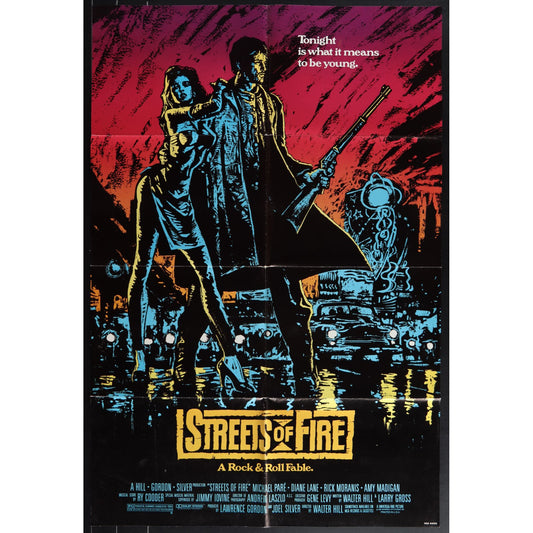 Street of Fire (1984) Original Movie Poster Folded 27x41