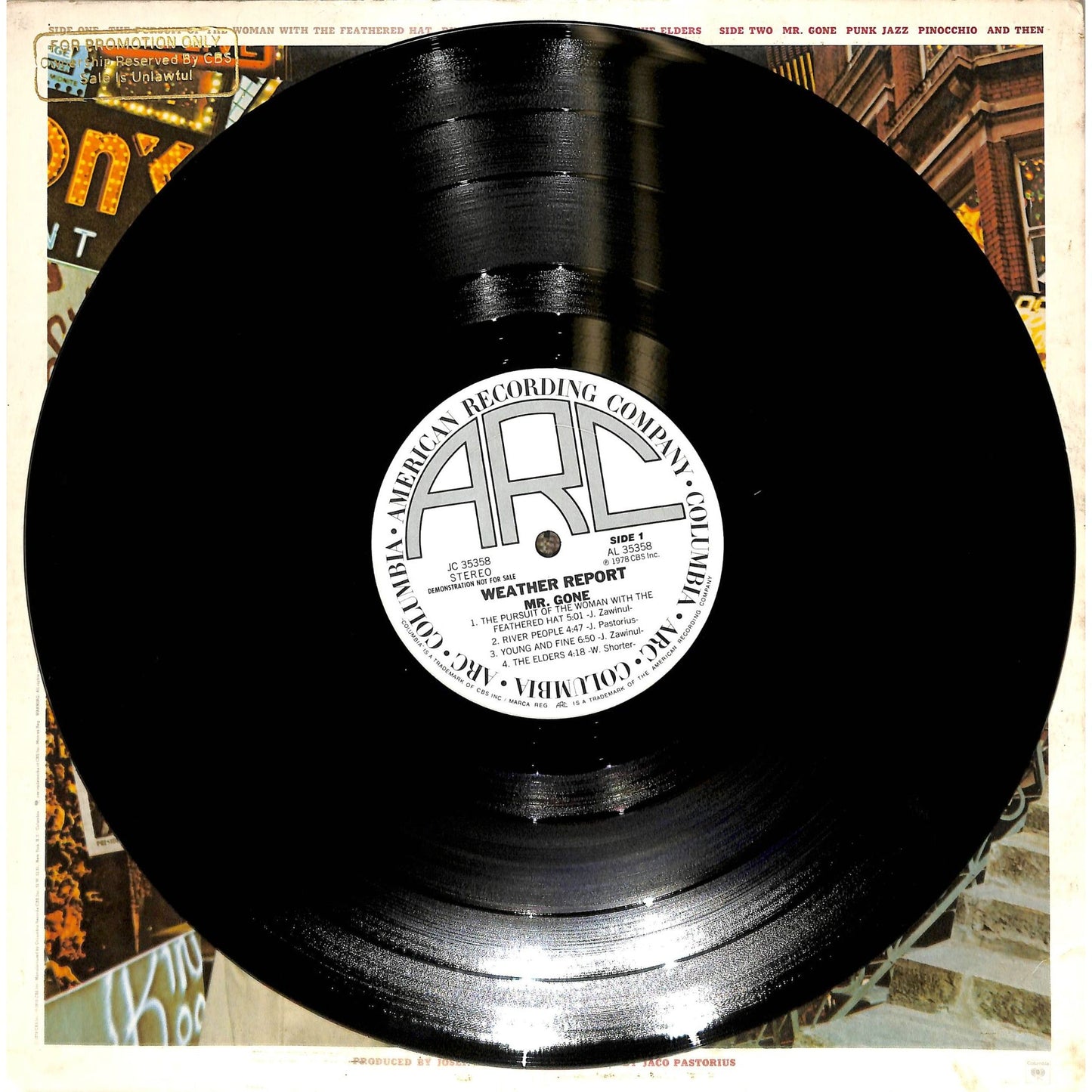 Weather Report - Mr. Gone (1978) Promo SM Press Vinyl Record JC 35358