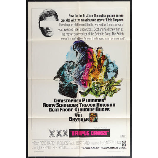 Tripple Cross (1966) Original Movie Poster Folded 27x41