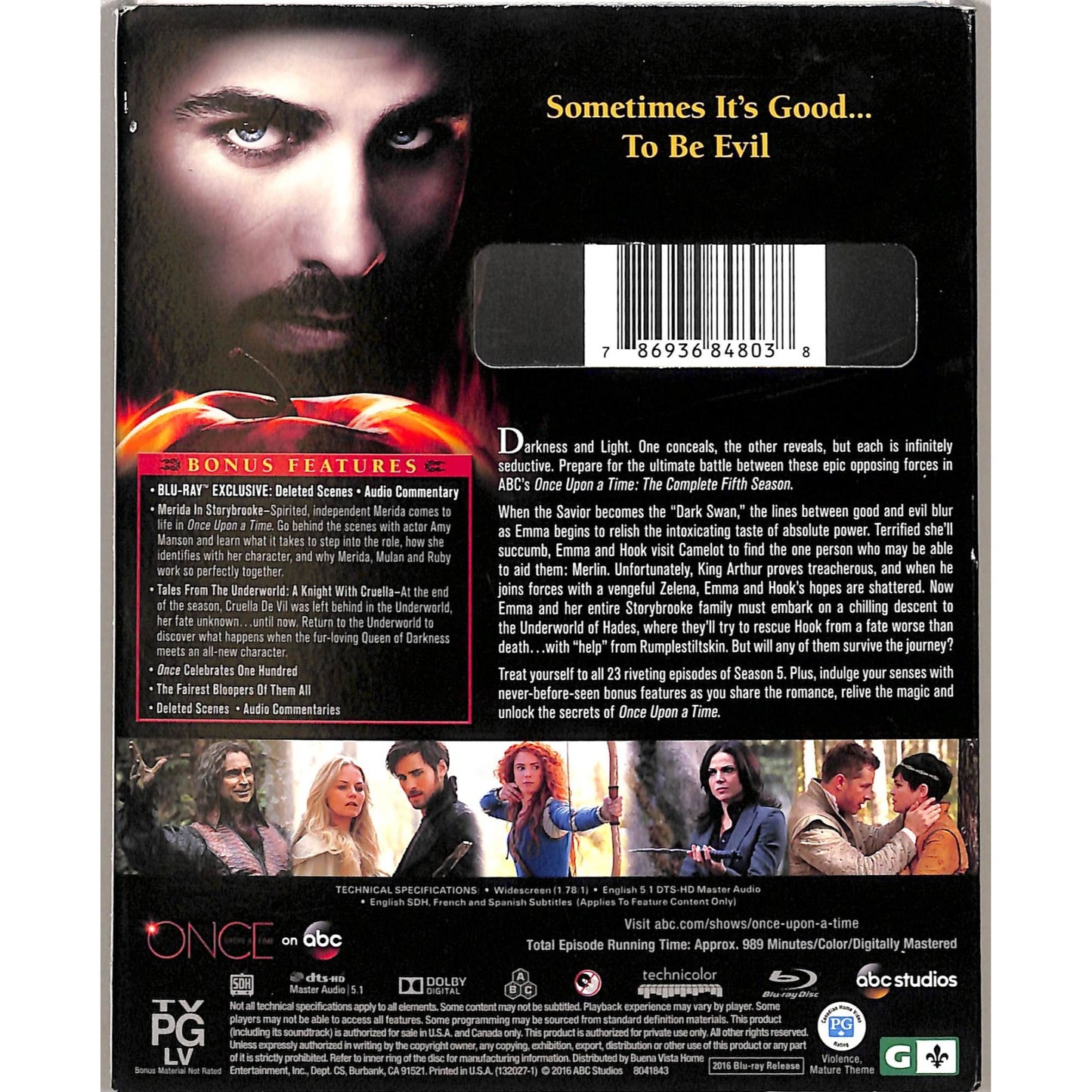 Once Upon a Time Complete Season 5 Sealed Blu Ray Disc