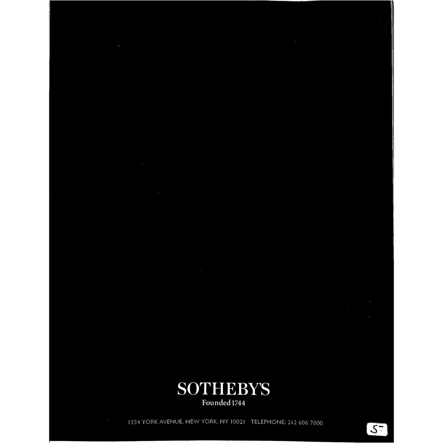 Sotheby's Saidenberg Collection Auction Catalog 1999
