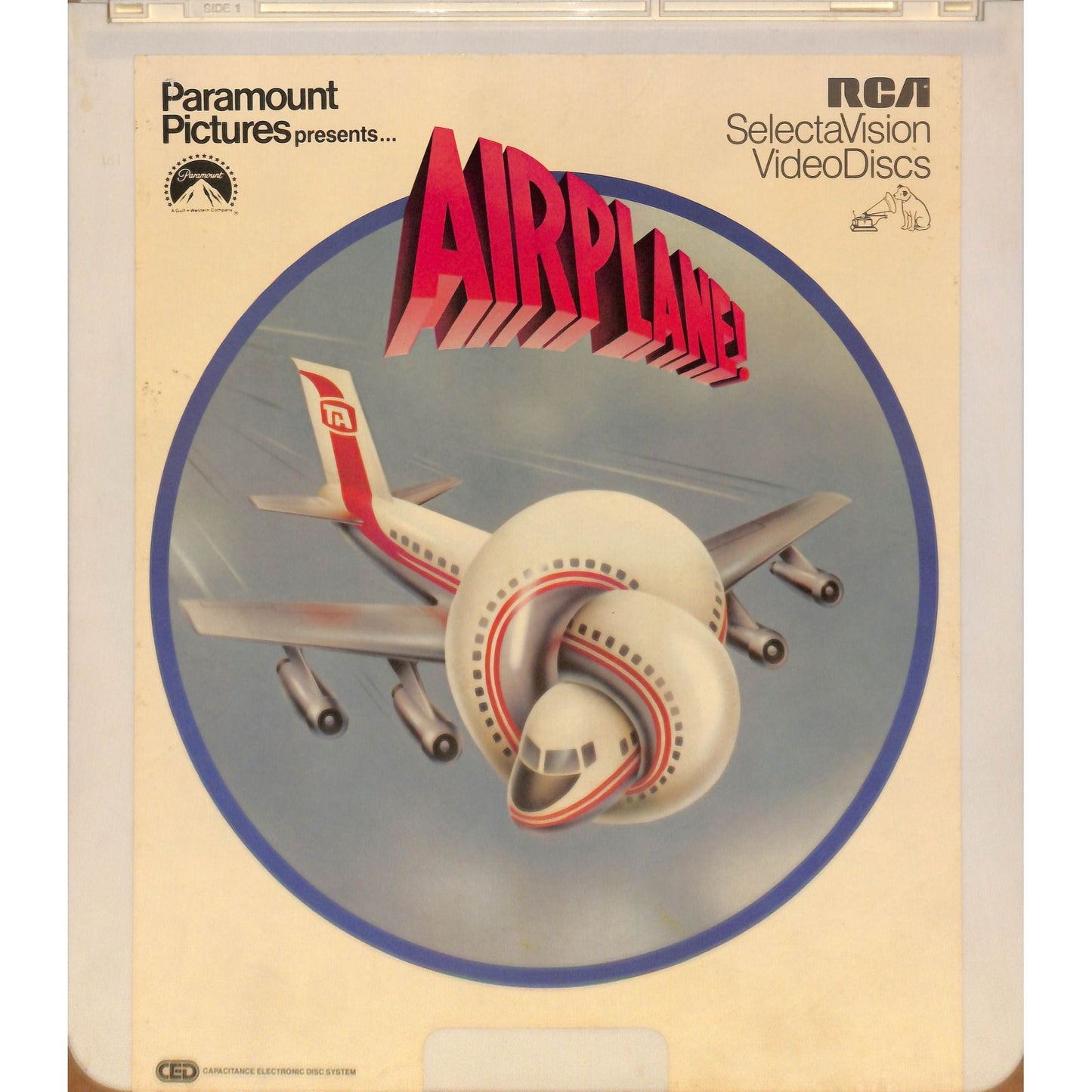Airplane (1980) Vintage CED RCA SelectaVision Videodisc TESTED WORKING
