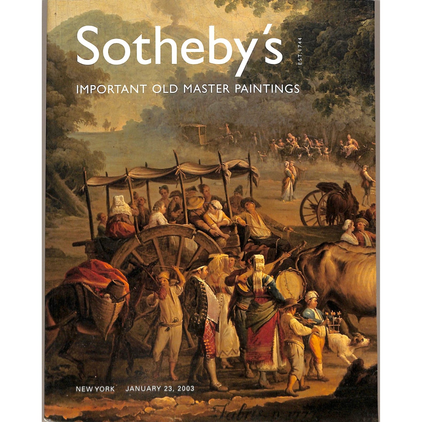 Sotheby's Old Master Painting Contemporary Art Auction Catalog January 23, 2003