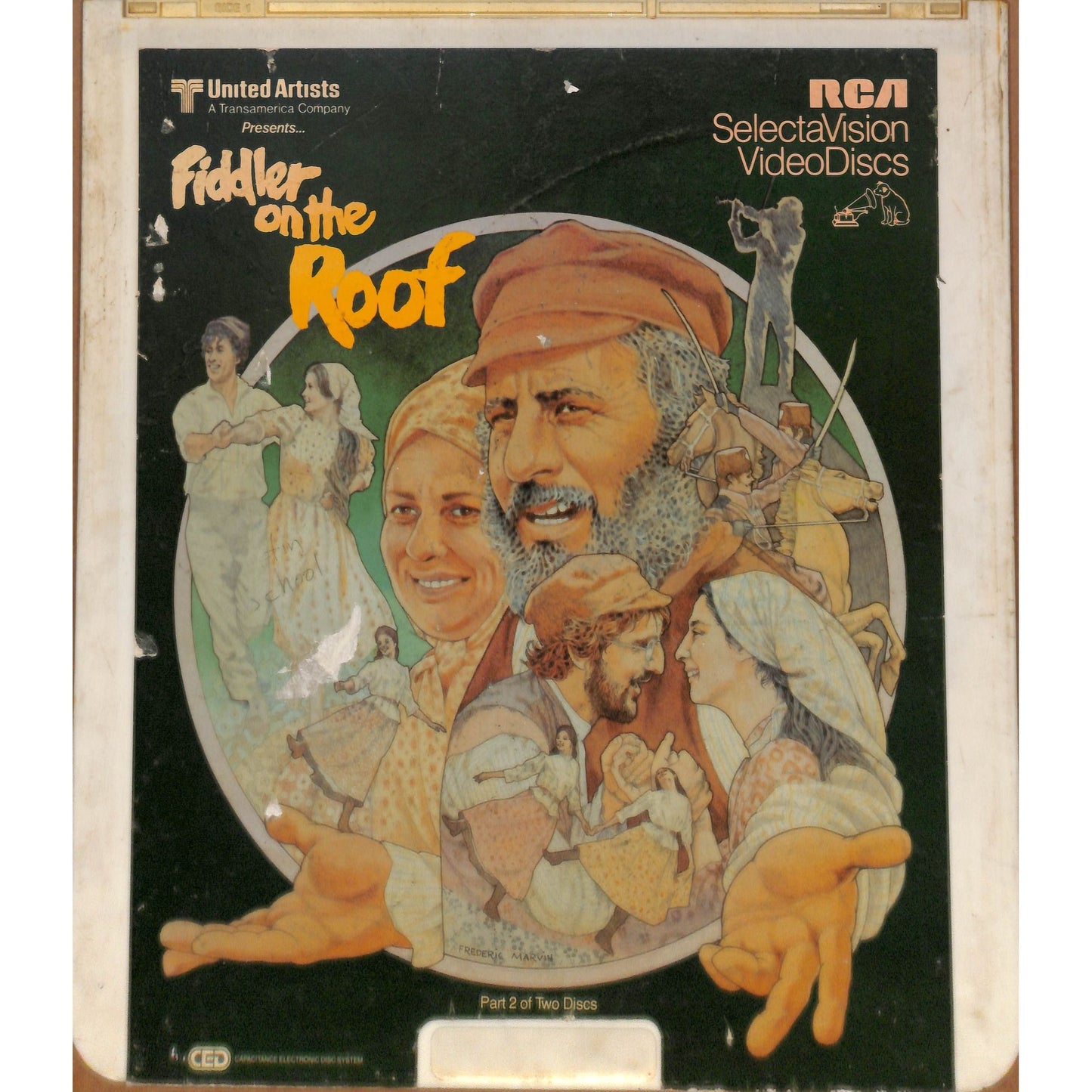 Fiddler on the Roof 1971 Vintage CED RCA SelectaVision Videodisc TESTED WORKING