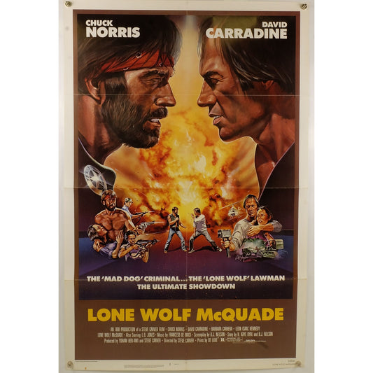 Lone Wolf McQuade (1983) Original Movie Poster Folded 27x41