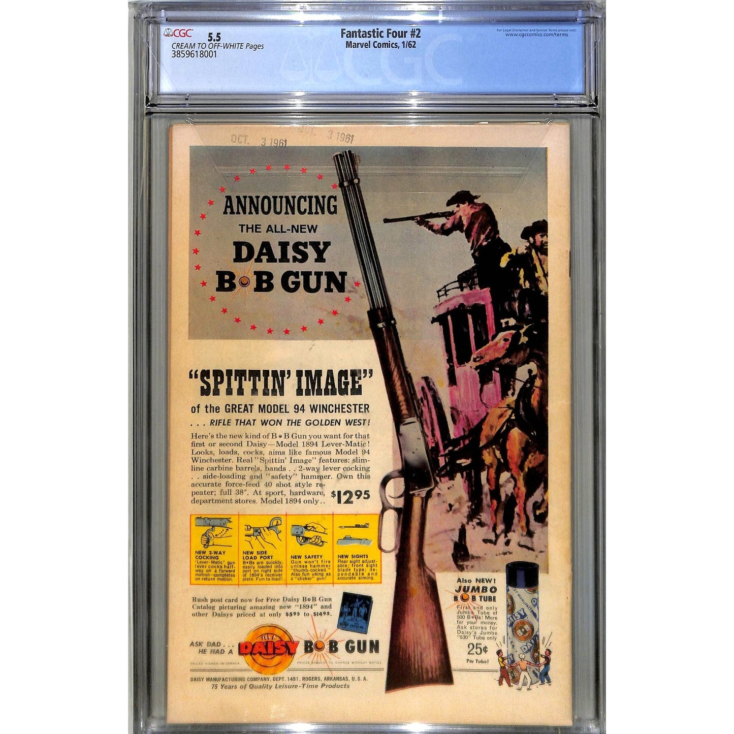 Fantastic Four #2 (1962) Graded CGC 5.5 1st appearance of the Skrulls